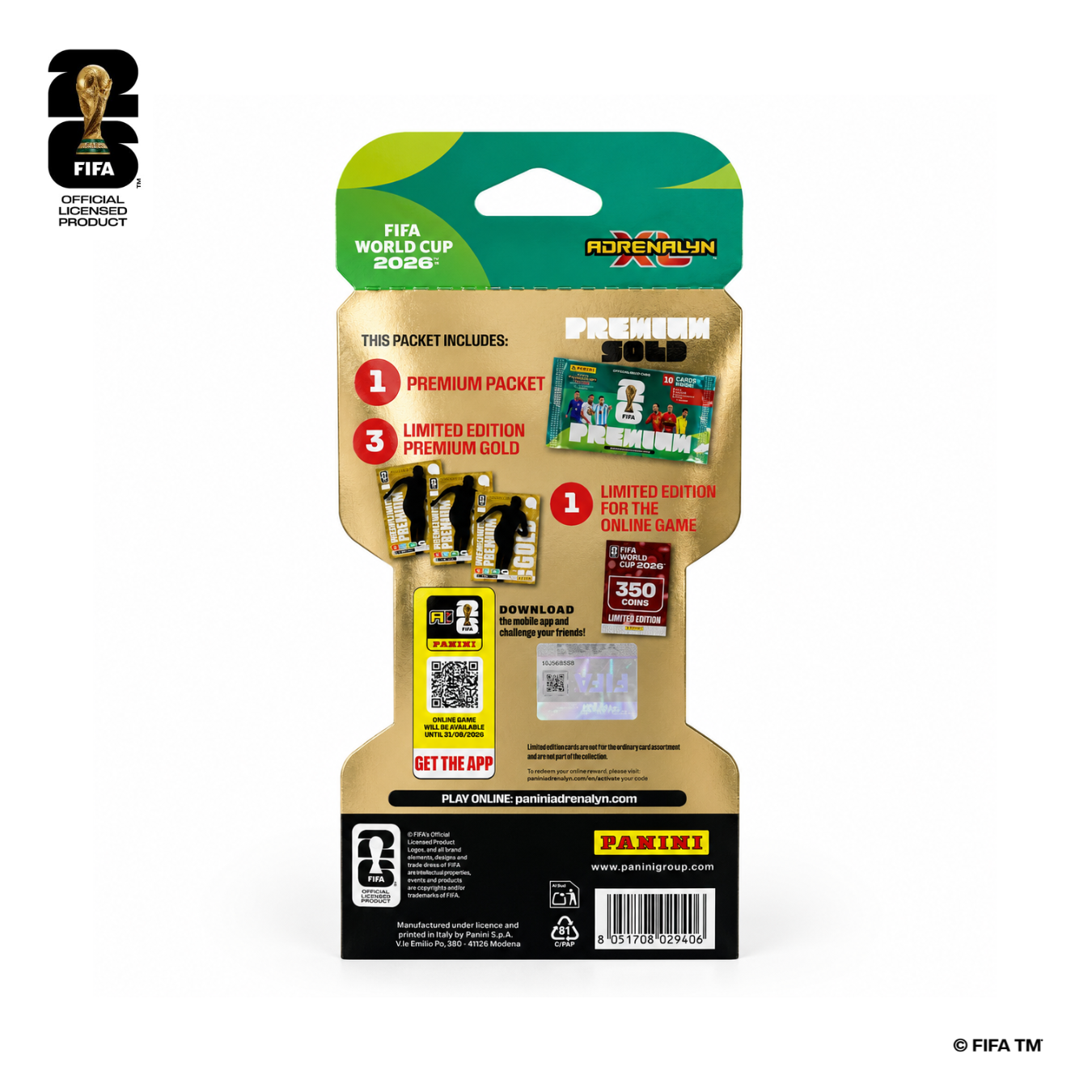 Panini FIFA World Cup 2026 Collection - Premium Gold Booster