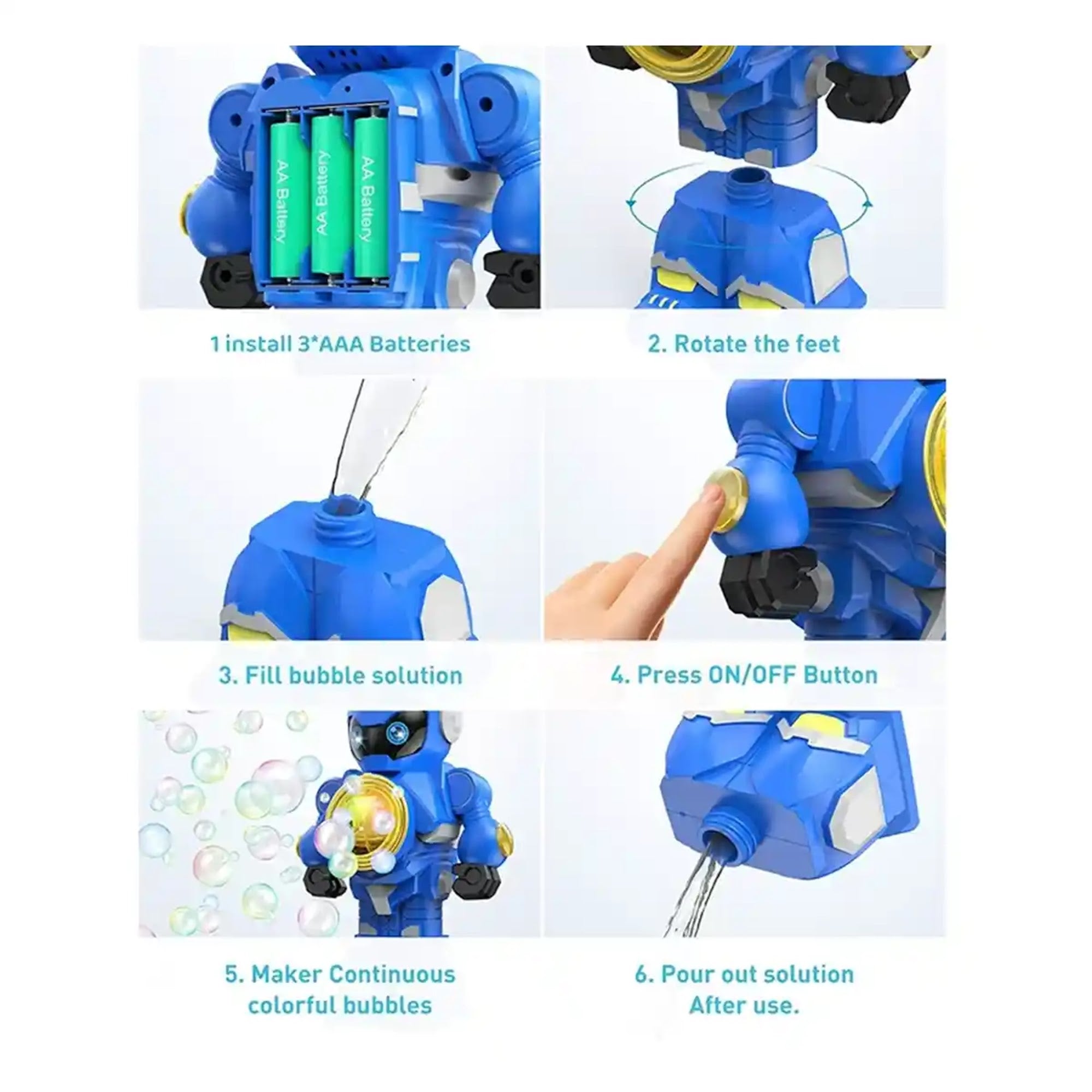 B/O ROBOT BUBBLE MACHINE