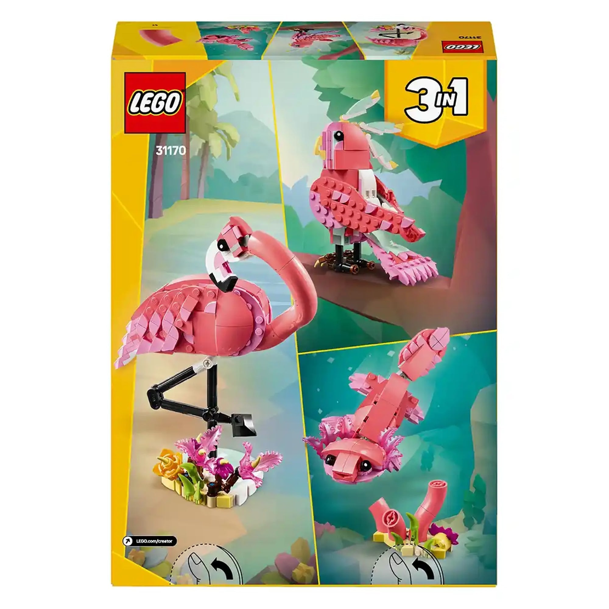 LEGO-Creator31170 Wild Animals: Pink Flamingo V29