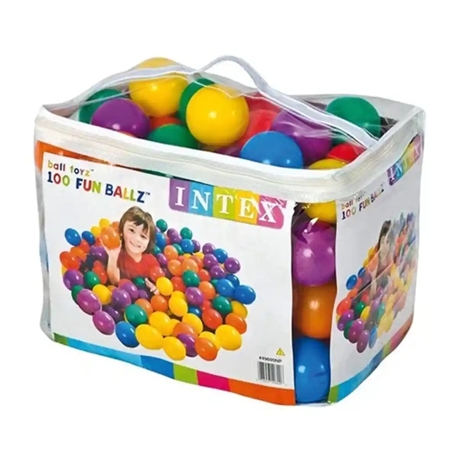 INTEX FUN BALLZ  (BALL-100PCS), AGES 2+