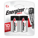 Energizer MAX Alkaline C Batteries 2 Pack