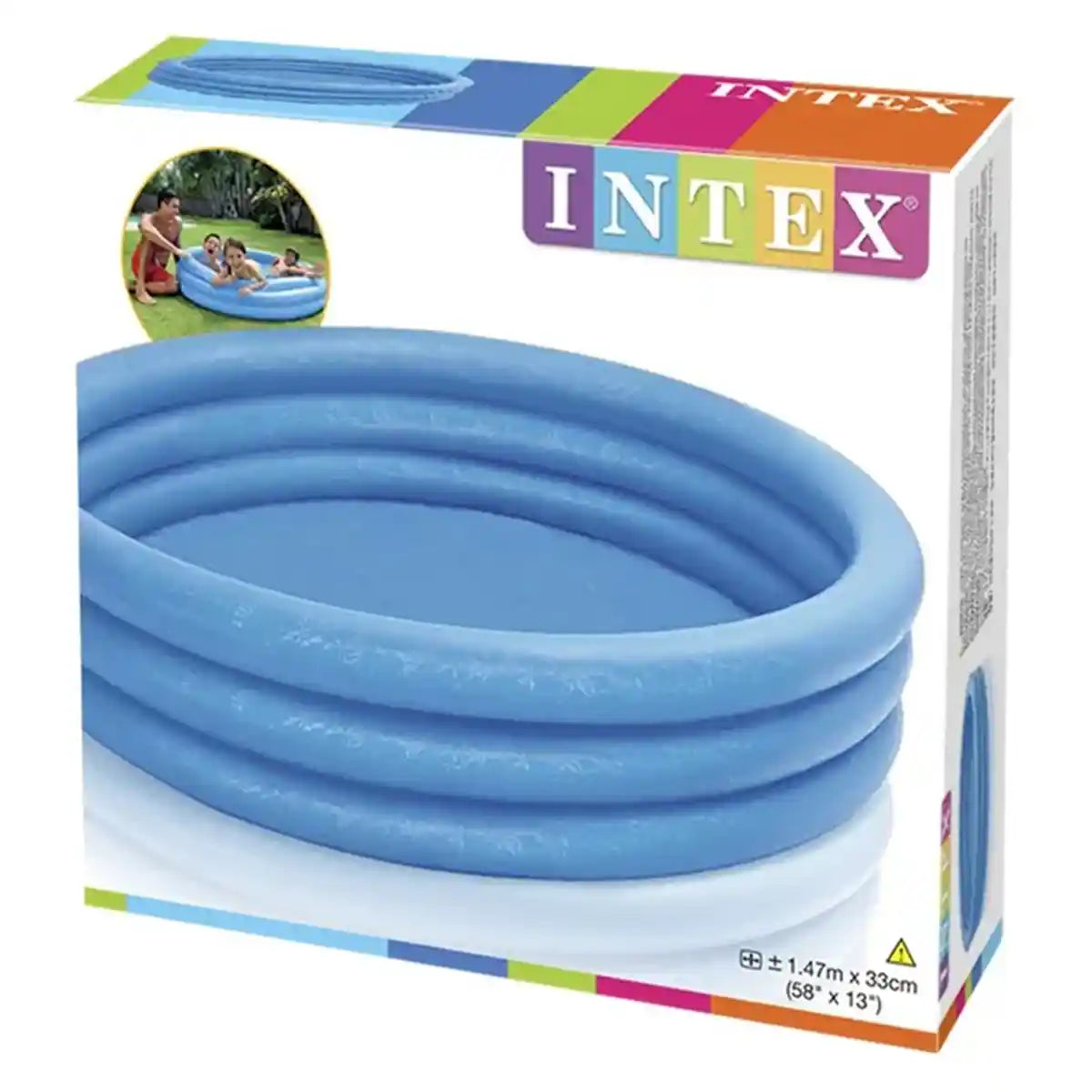 Intex Crystal Blue Pool, 3-Ring, Ages 2+, Shelf Box 42158426