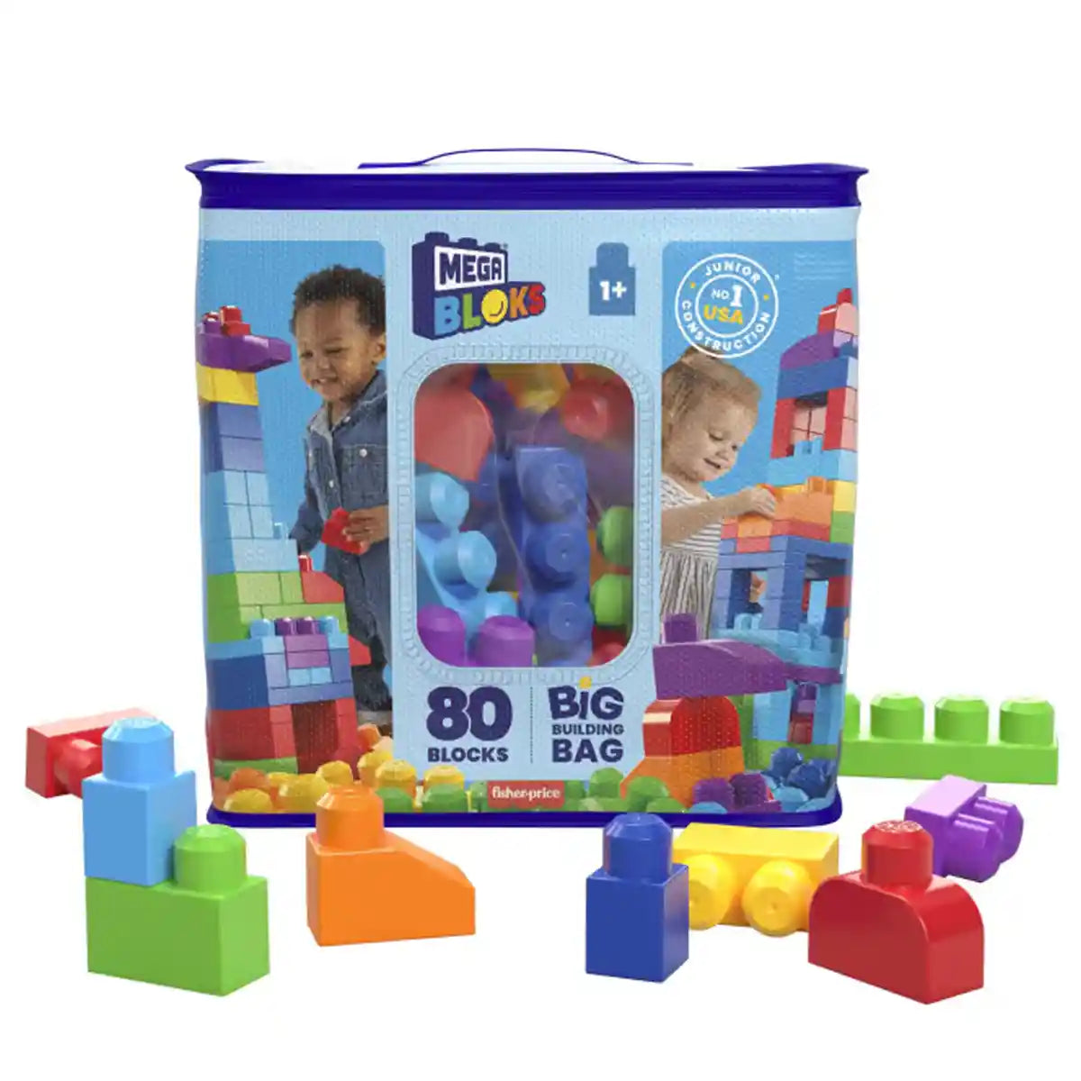 Mb First Builders Big Building Bag (80 Pieces)