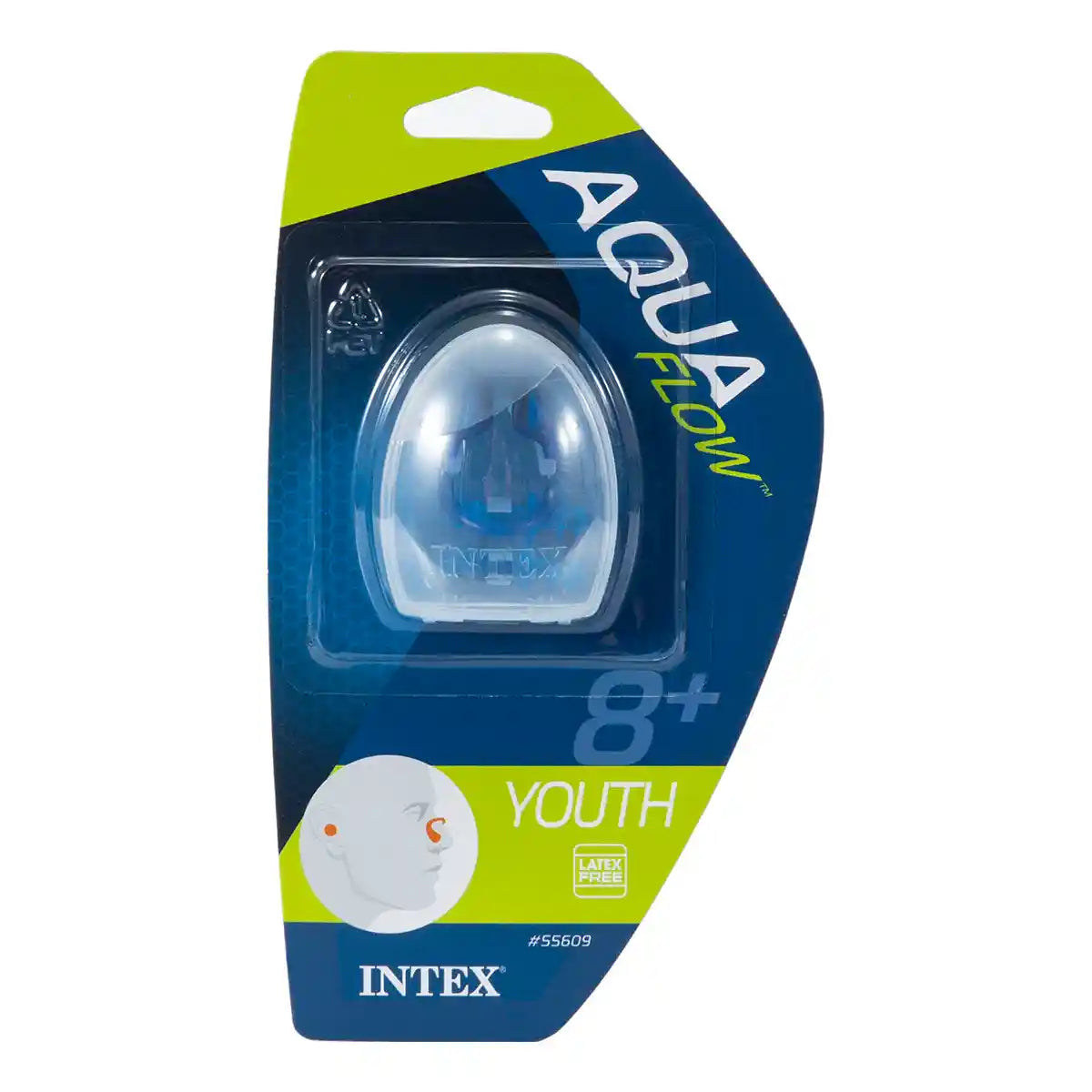Intex Ear Plugs & Nose Clip Combo Set, 1 Pair Plug, 1pc Clip & Case, Ages 8+ 42155609