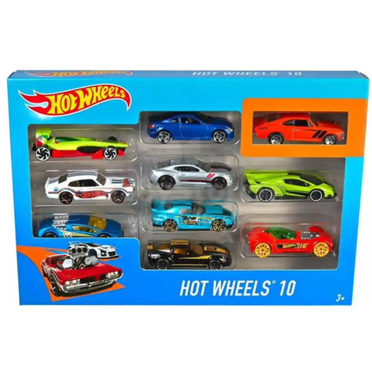 Hot Wheels EXCLUSIVE DECORATION 10 PACK ASSRT