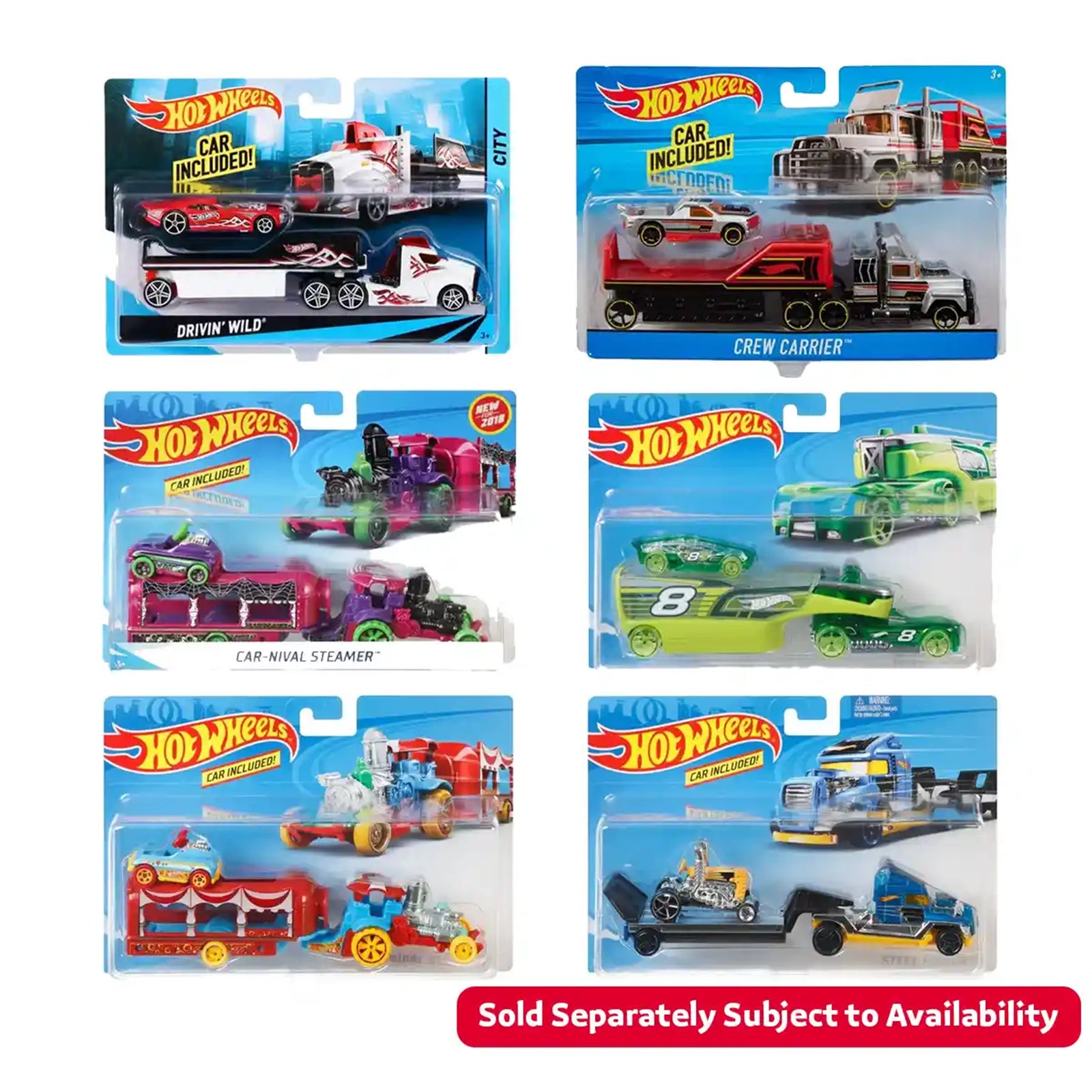 HW CITY BASIC CARS - SUPER RIG ASST