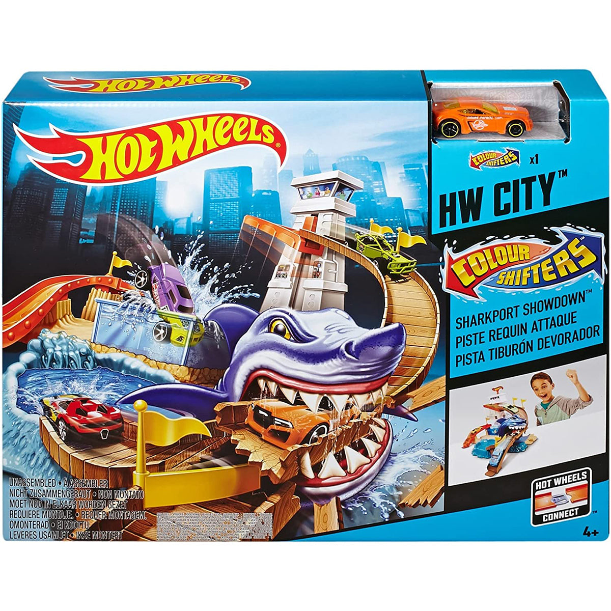 Hot Wheels PLAYSETS/CITY THEME - COLOR SHIFTERS SHARKPORT SHOWDOWN