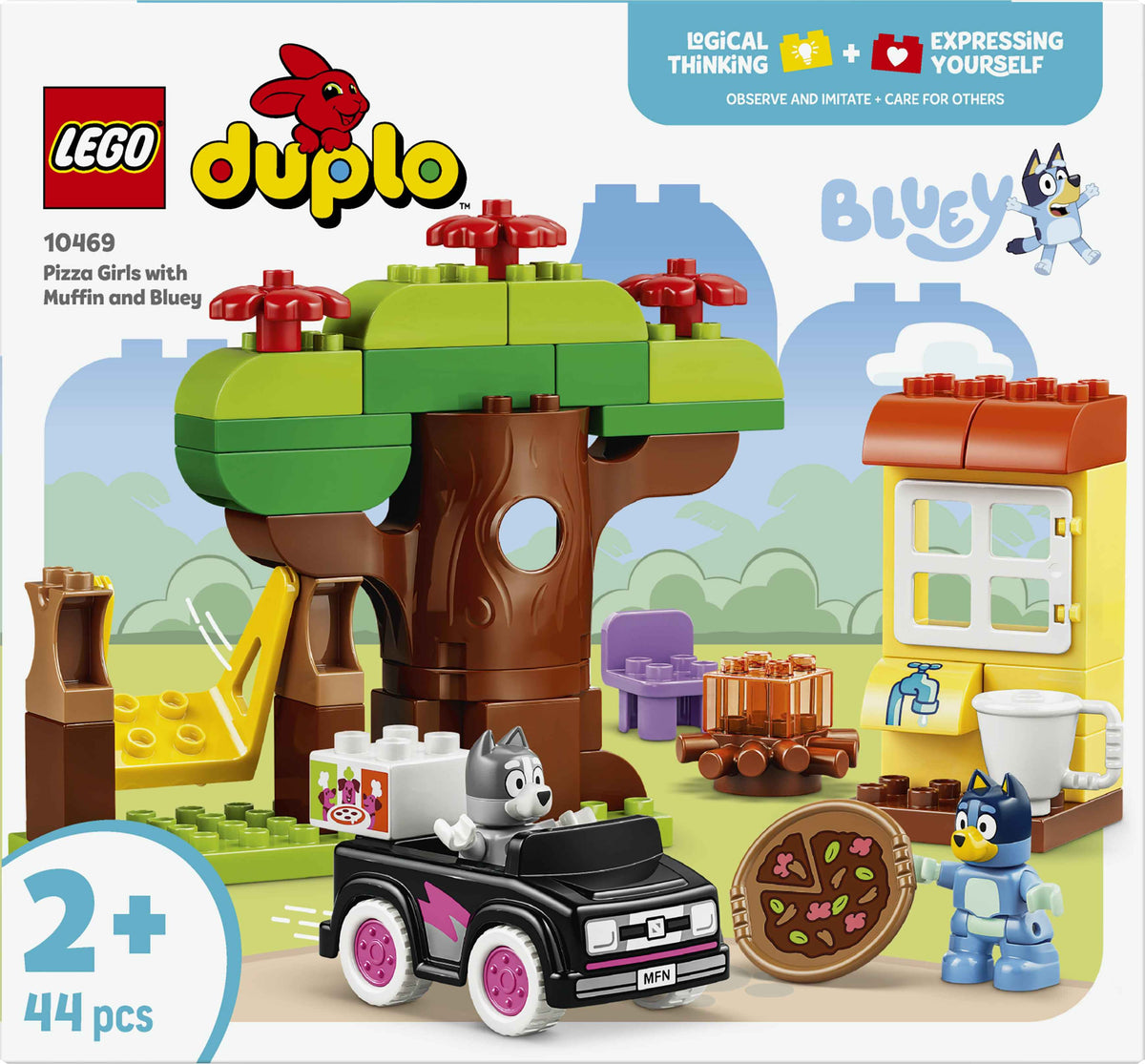 LEGO DUPLO Bluey 10469 Pizza Girls with Muffin and Bluey (2+)