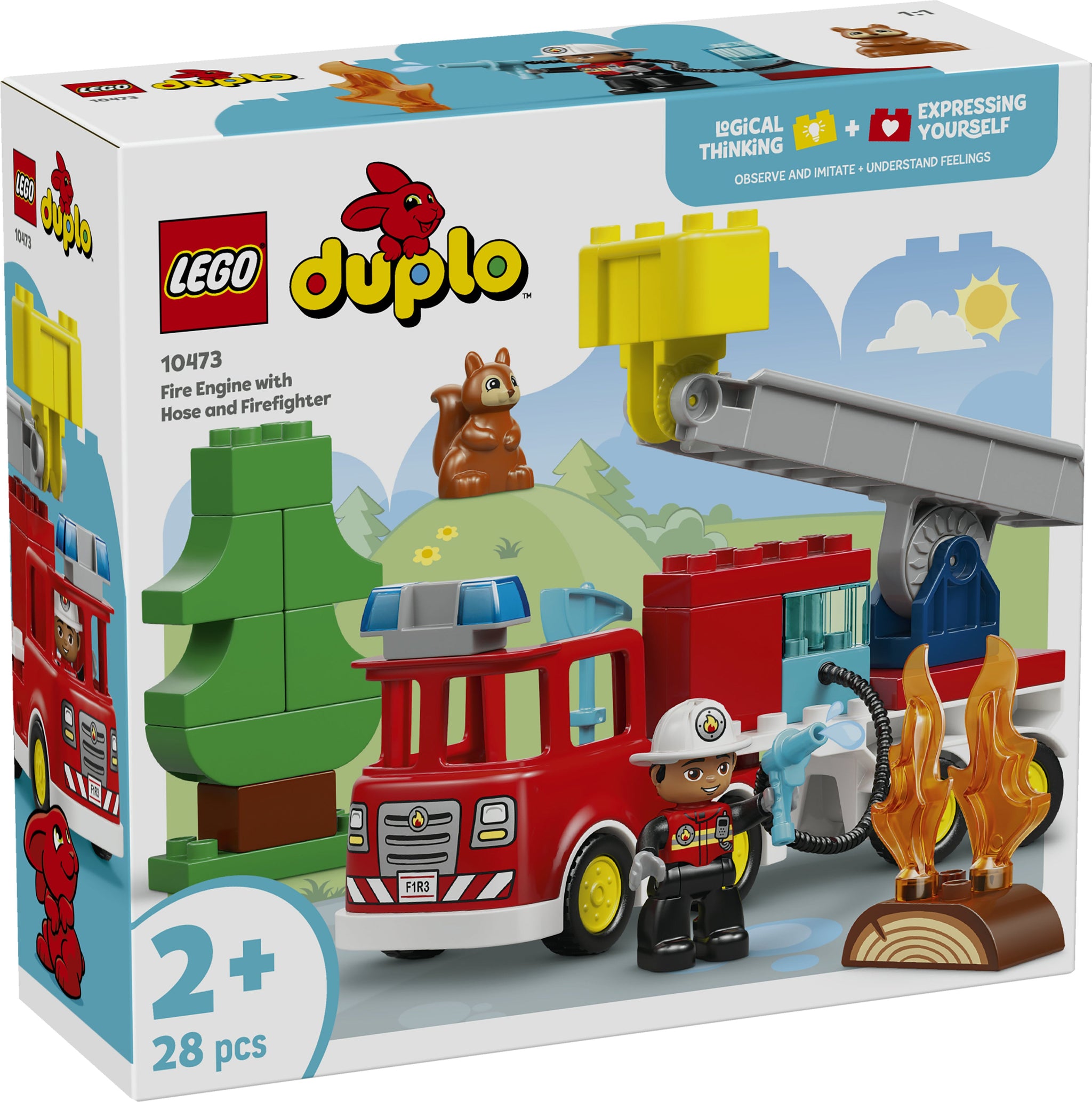 LEGO Duplo Town 10473 Fire Truck with Hose and Firefighter