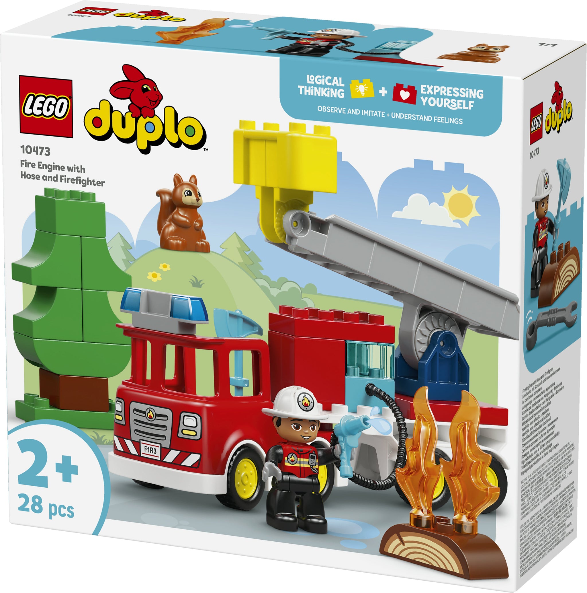 LEGO Duplo Town 10473 Fire Truck with Hose and Firefighter