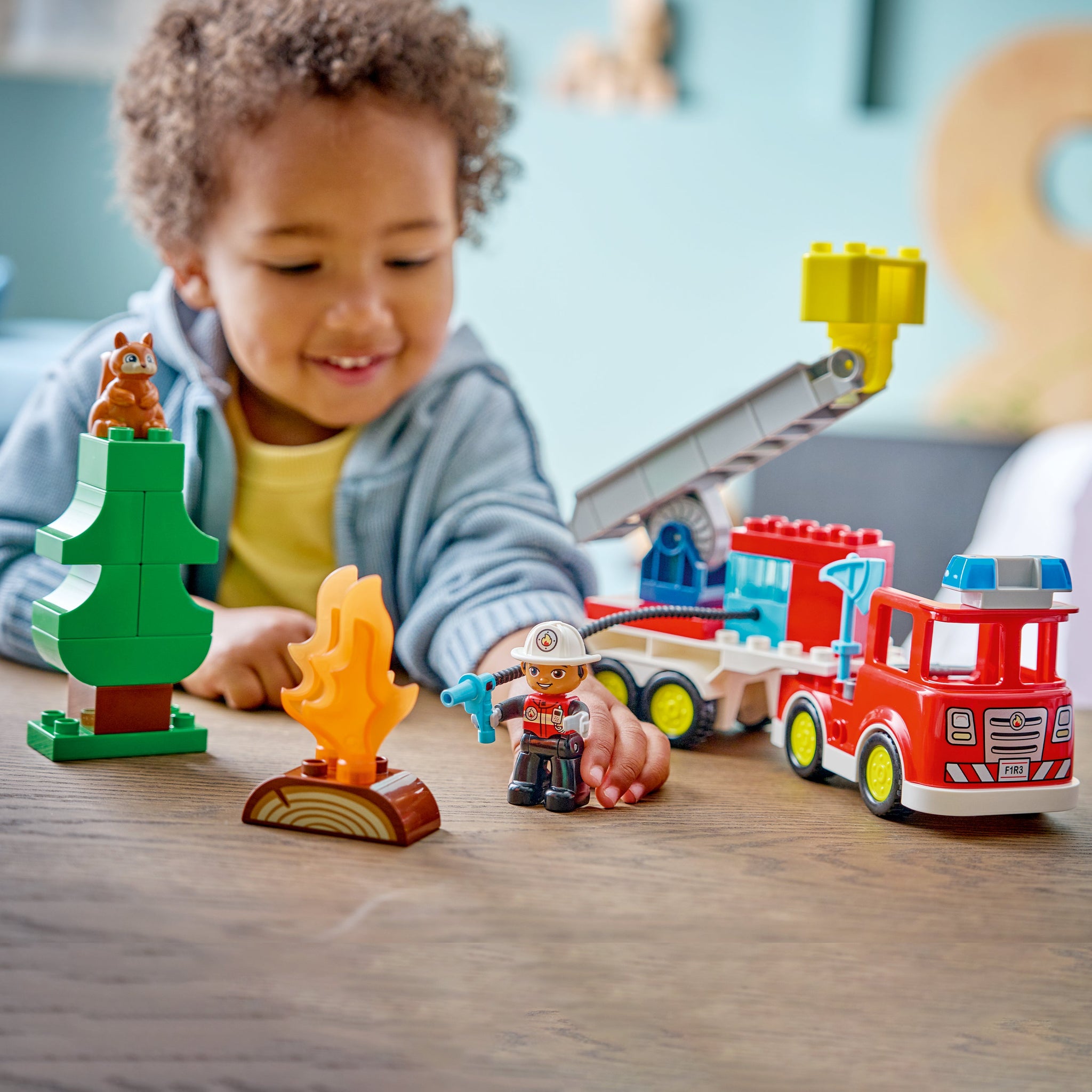 LEGO Duplo Town 10473 Fire Truck with Hose and Firefighter