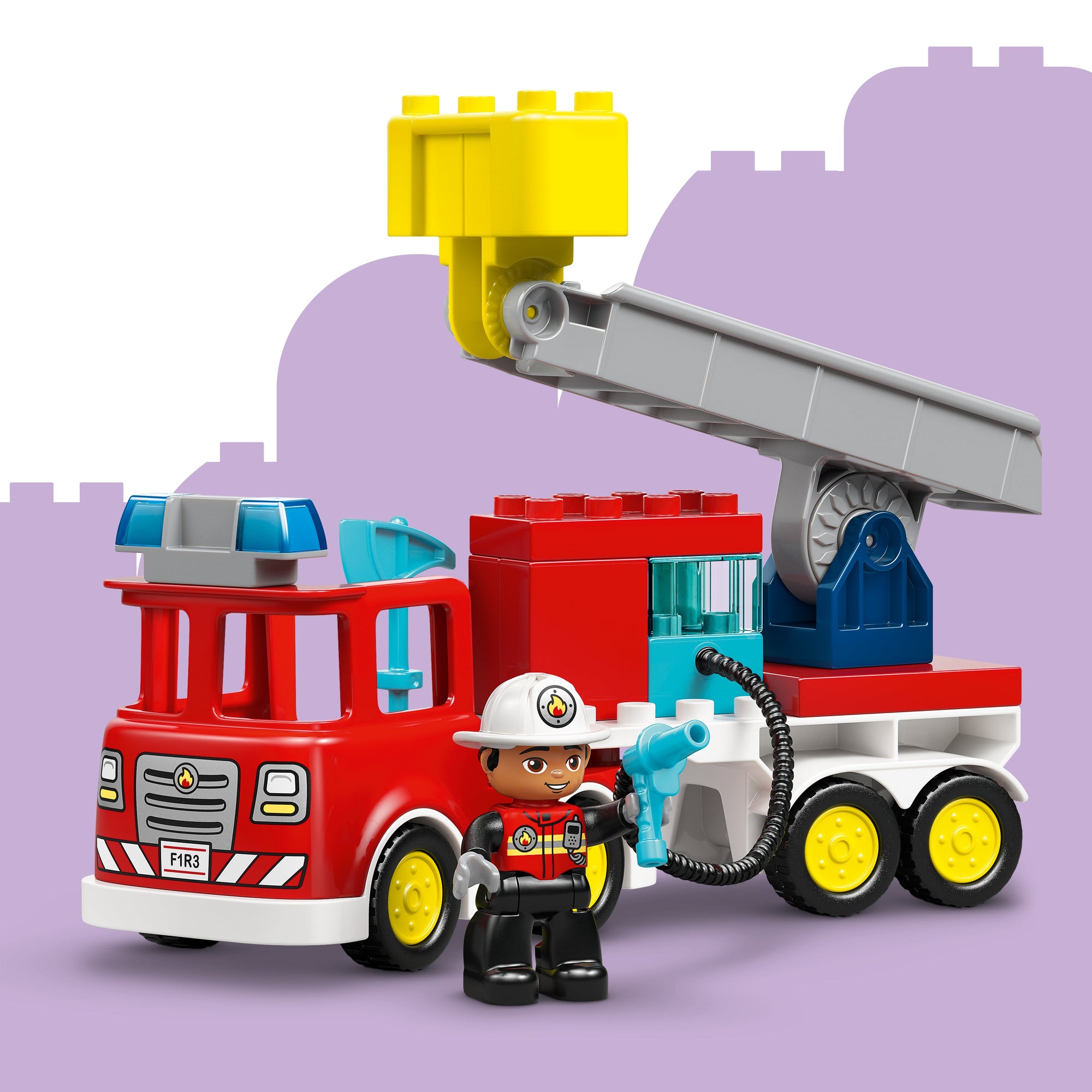 LEGO Duplo Town 10473 Fire Truck with Hose and Firefighter