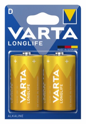VARTA LONG LIFE  D 2PCS/PCKT