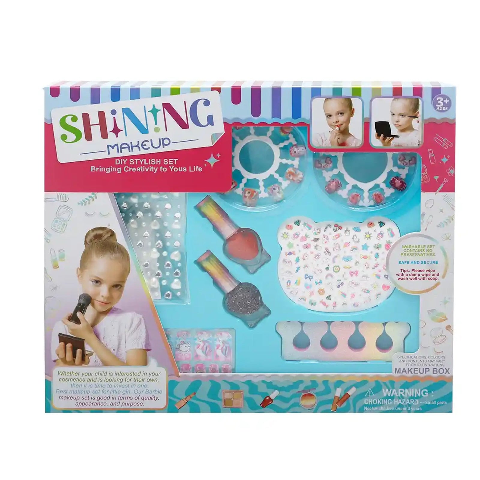 Fashion Makeup Set with Sticker 3yrs+