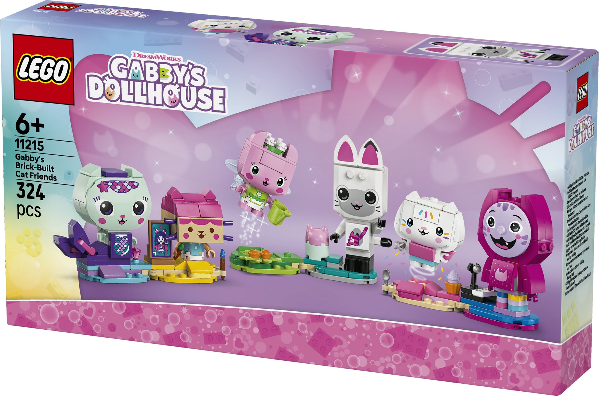 LEGO Gabby'S Dollhouse 11215 Gabby's Brick-Built Cat Friends