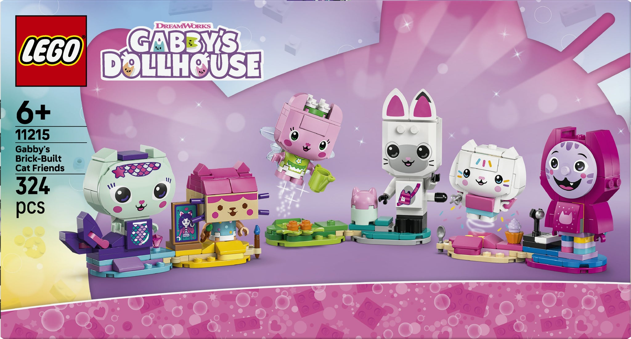 LEGO Gabby'S Dollhouse 11215 Gabby's Brick-Built Cat Friends