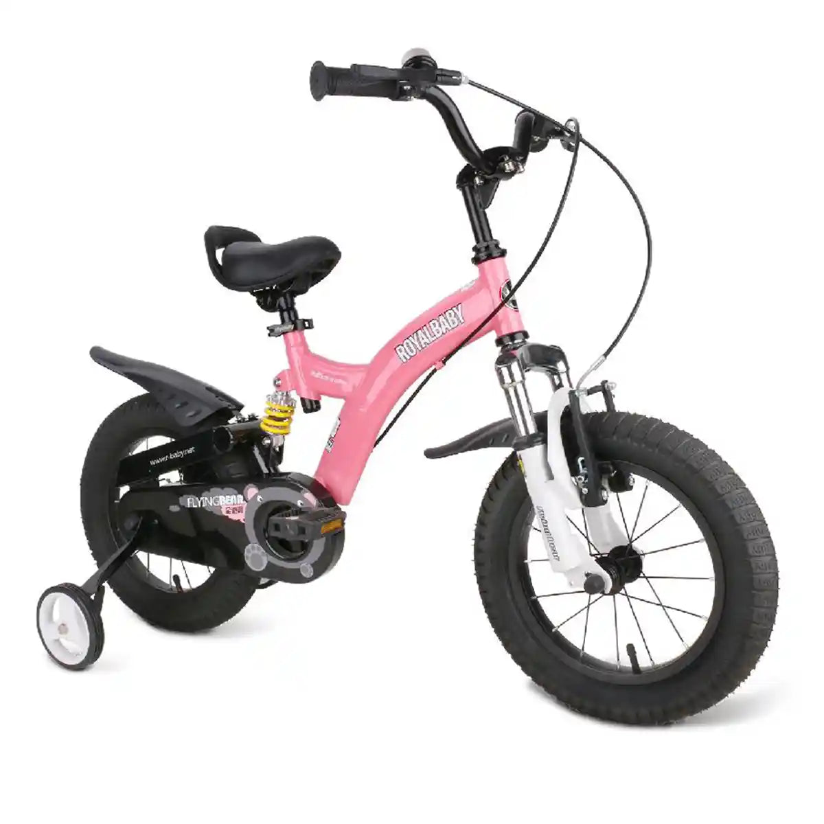Children Bicycle Flying Bear Pink 12"