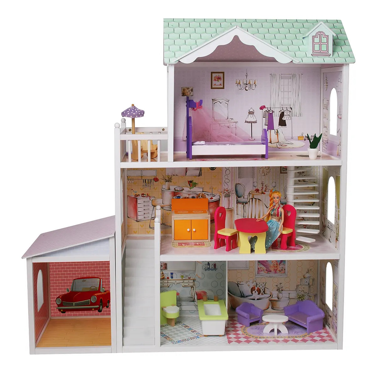 Belle's doll house (13 Furniture+Garage)