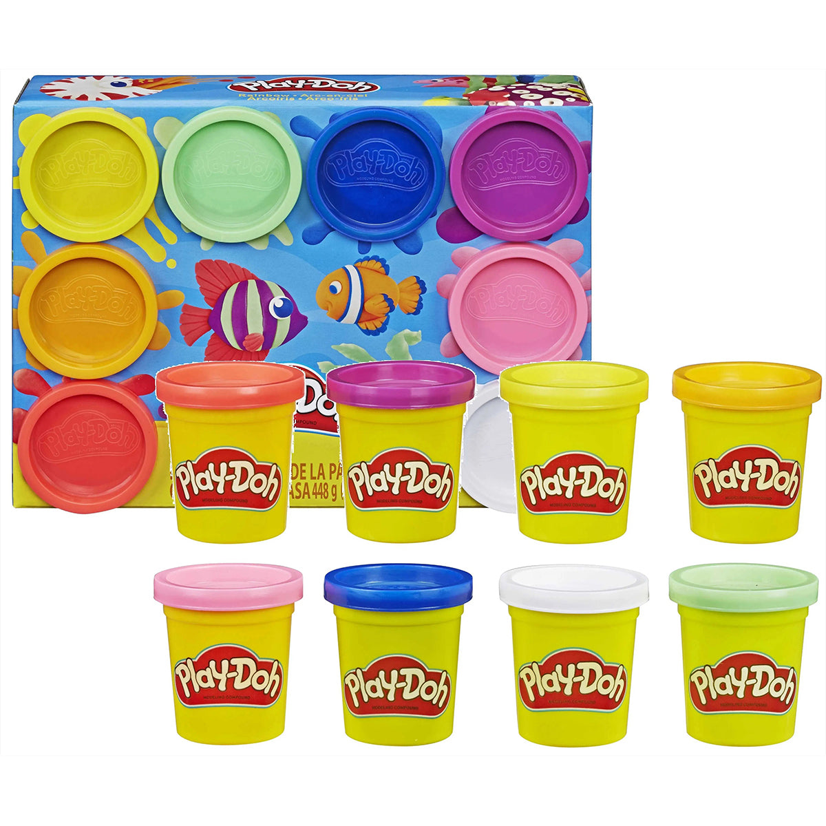 Playdoh 8 PACK RAINBOW