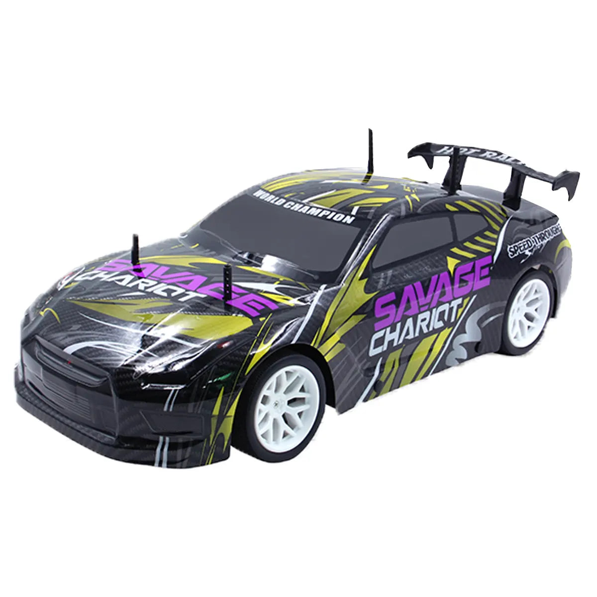 R/C 1:10 2.4g 4-Way High Speed Savage Chariot Car (7.2v,25km/H,Red) Including Electricity