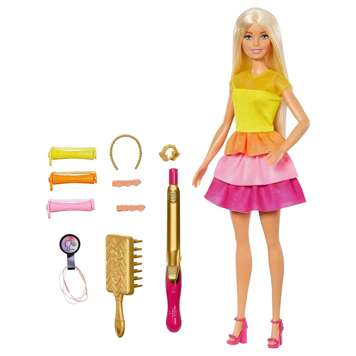 Barbie Ultimate Curls Doll Blonde with Curling Iron and Accessories