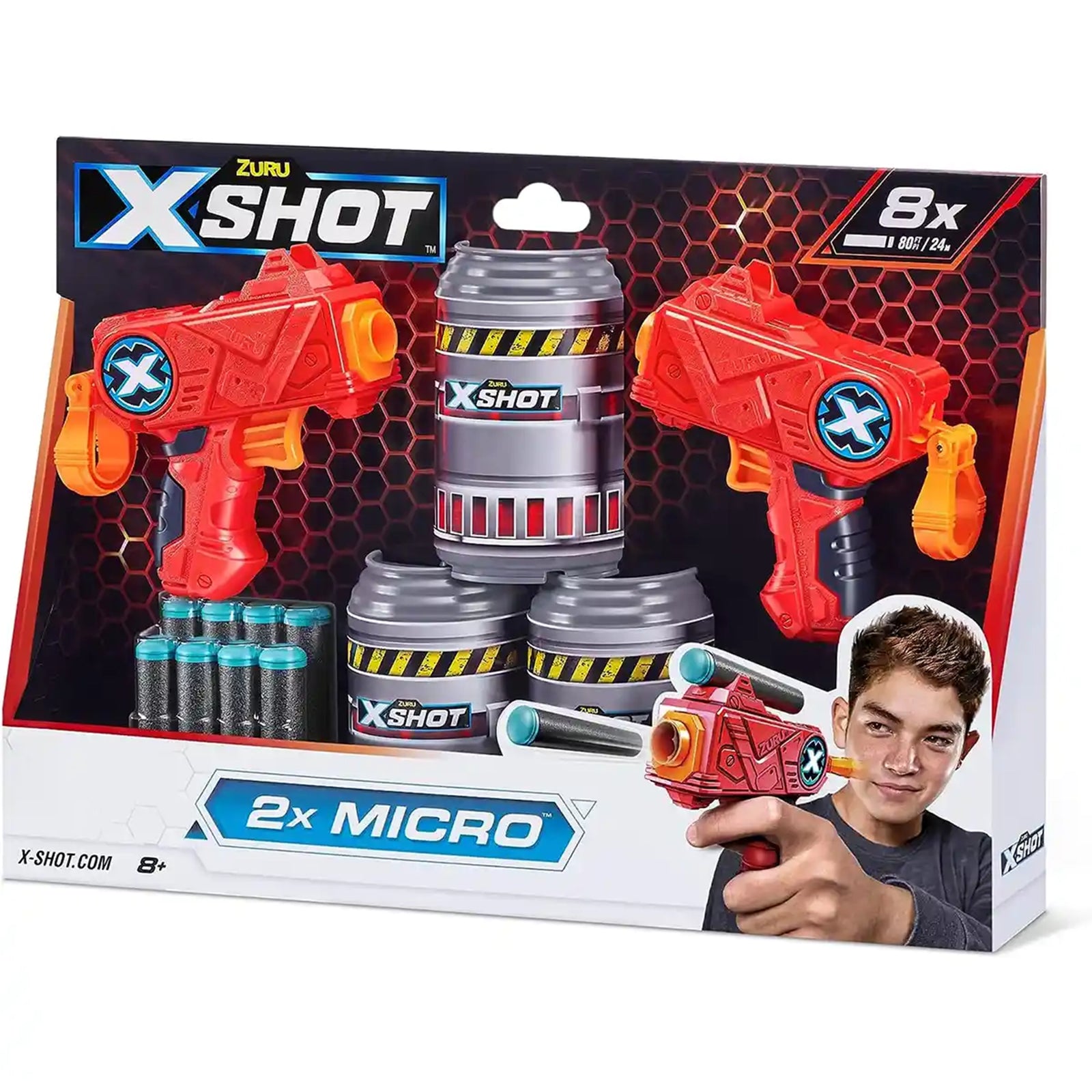 X-Shot -Excel, Double Micro (3Cans,8Darts)