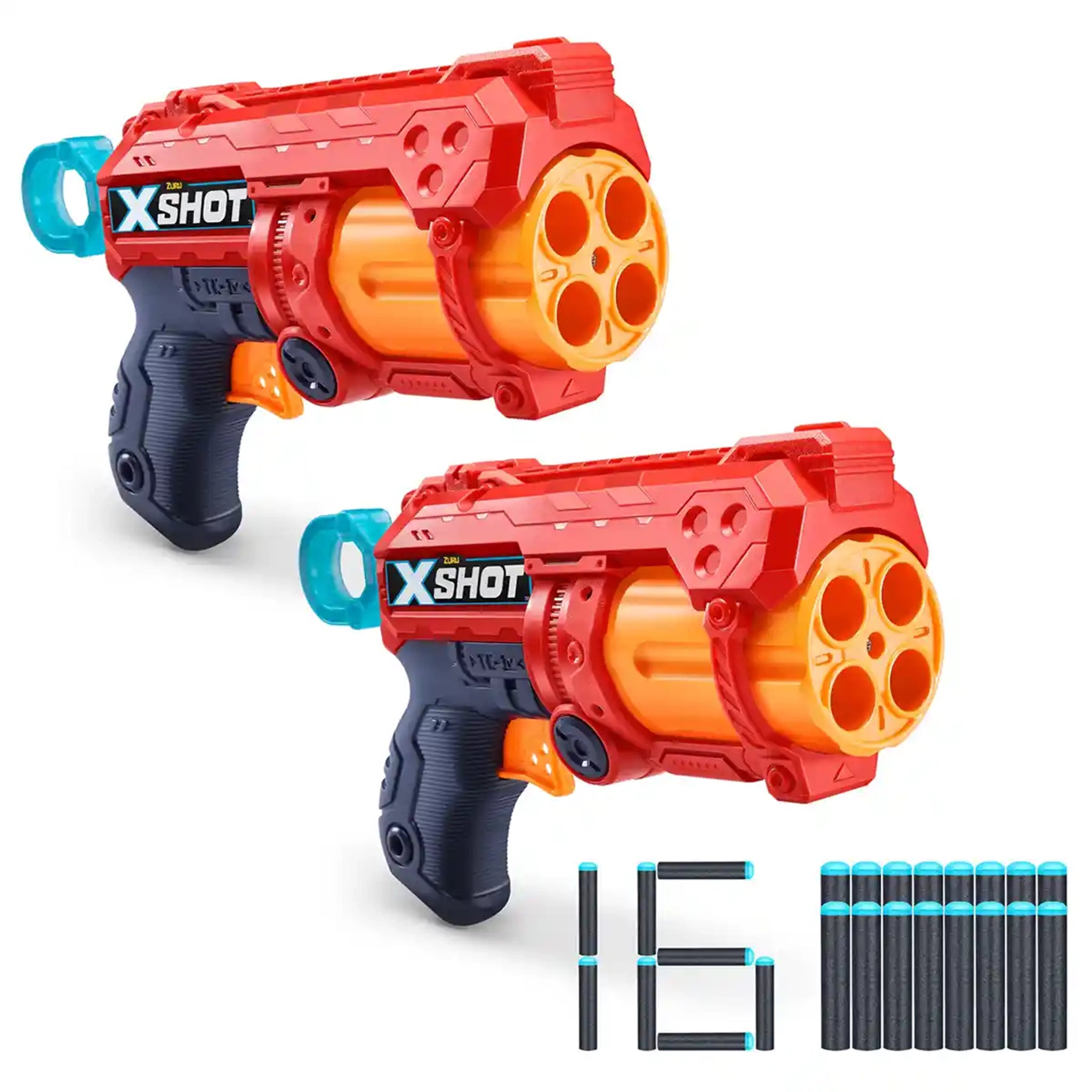 ZURU X-SHOT- EXCEL-FURY 4, 2PK