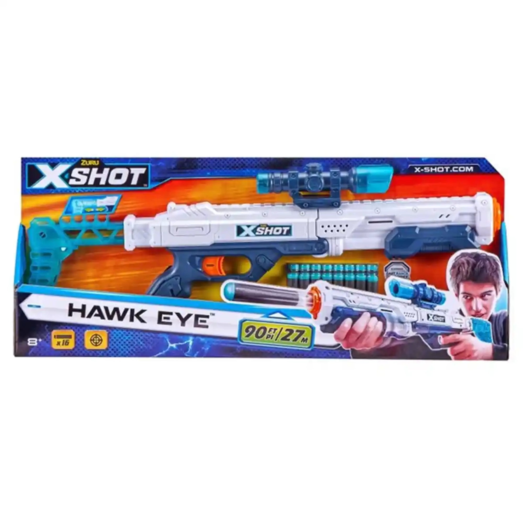 X-SHOT -Excel-Hawk Eye  (16Darts)