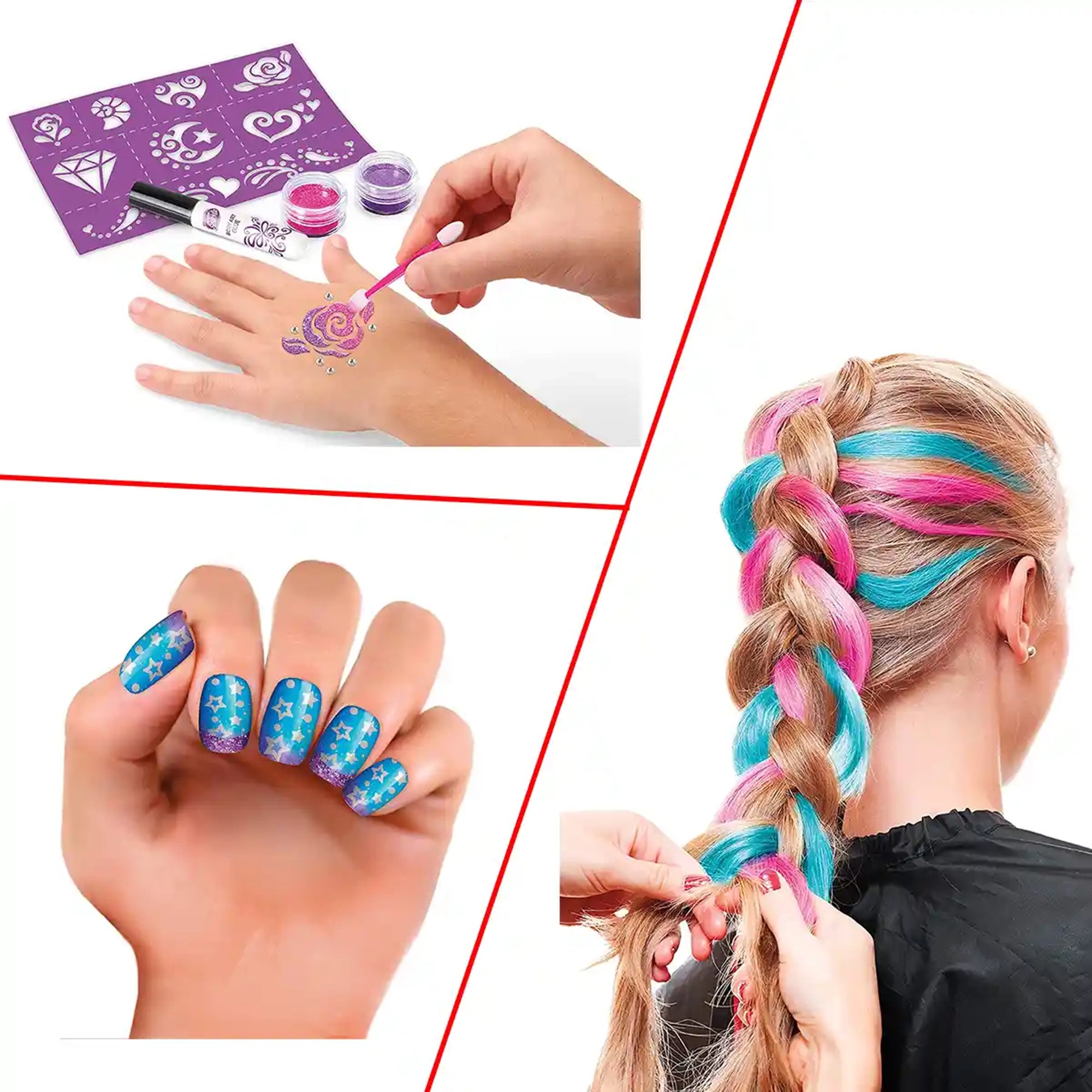 Shimmer n sparkle 3 n1 Ultimate glitter beauty set