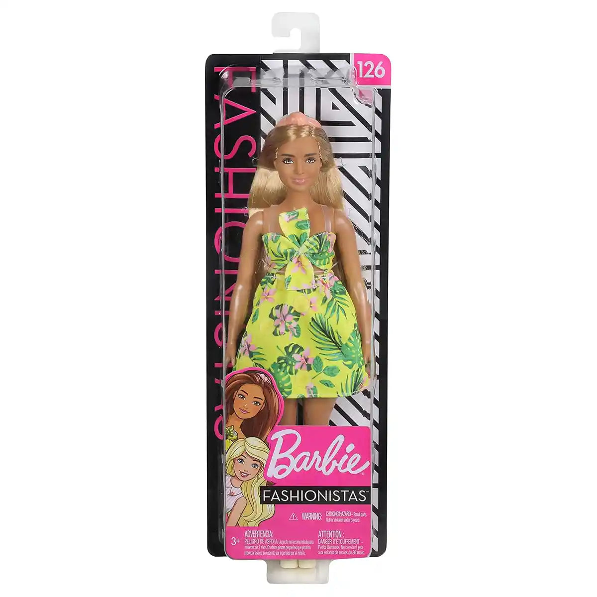Barbie Fashionistas Doll #126 - Yellow Dress