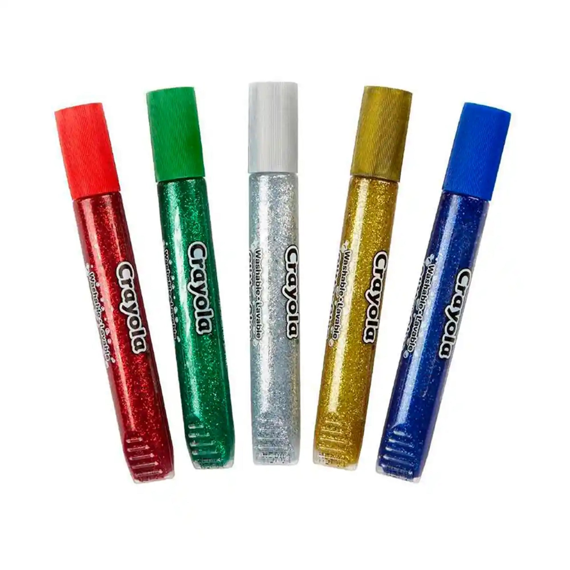5 ct. Washable Glitter Glue, Bold Blazes