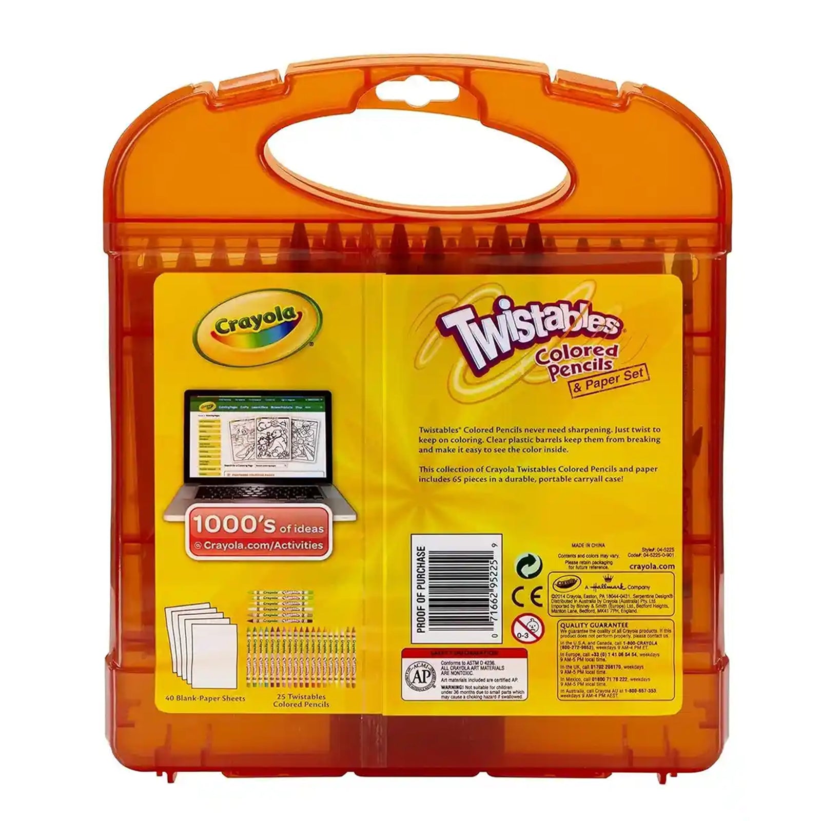 Twistables Colored Pencils & Paper, 65 Pc Set