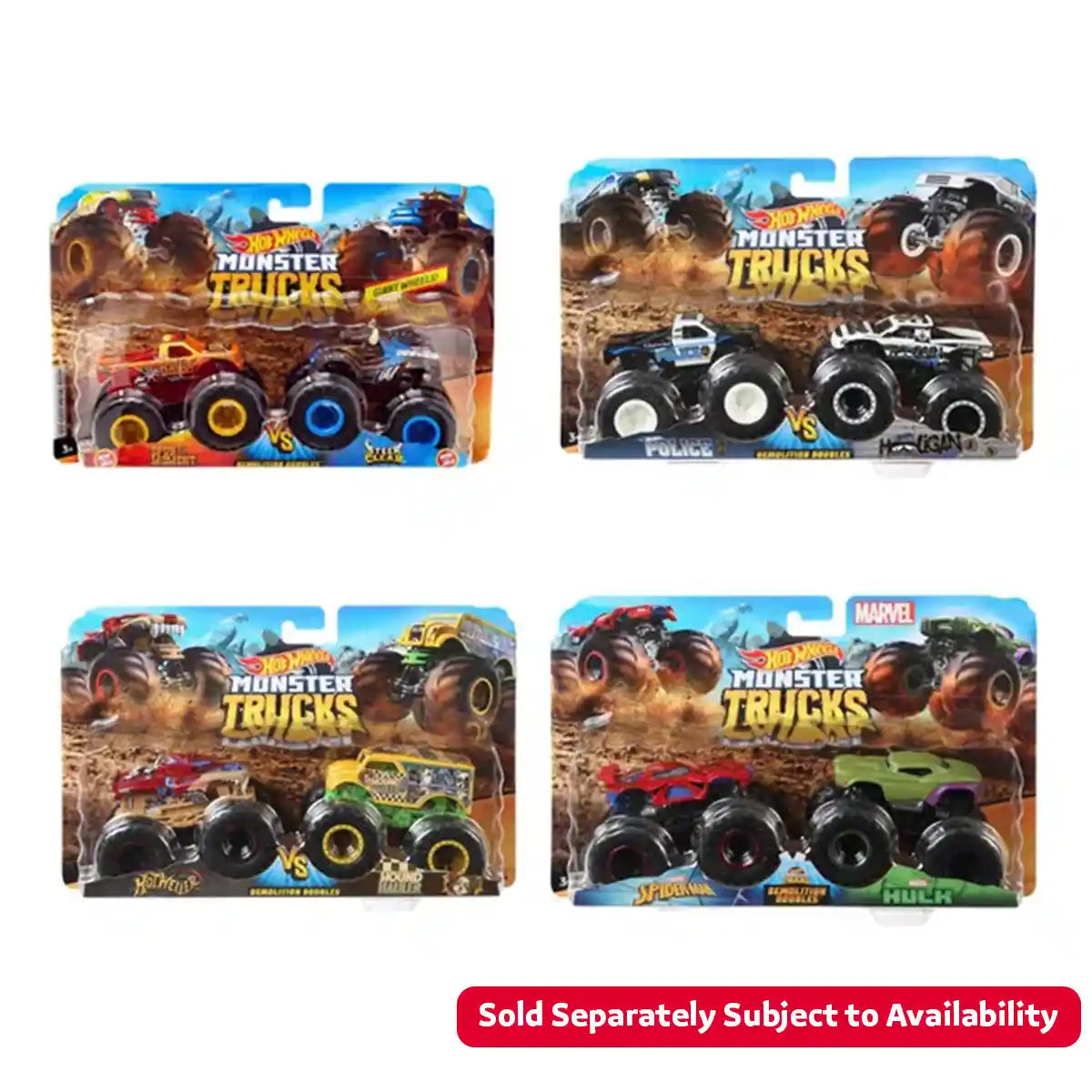 Hot Wheels MT 1:64 Demolition Doubles Asst