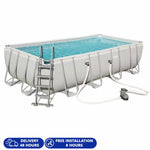 Bestway Pool Set Rectangular 549x274x122