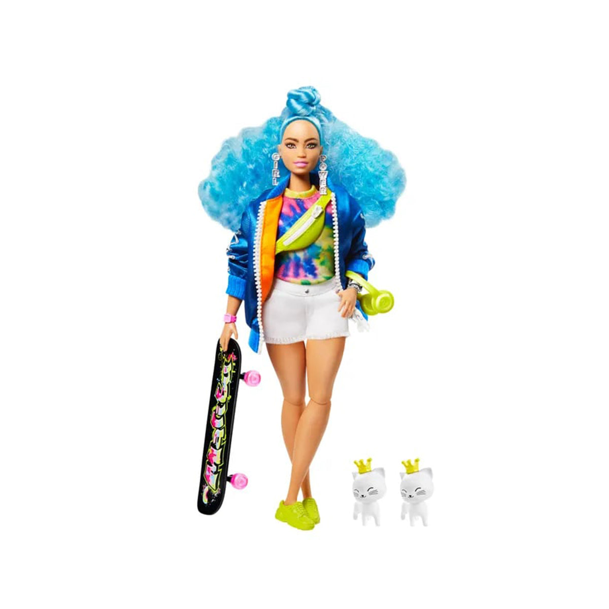 Barbie Fashionistas Extra Doll-Blue Curly Hair