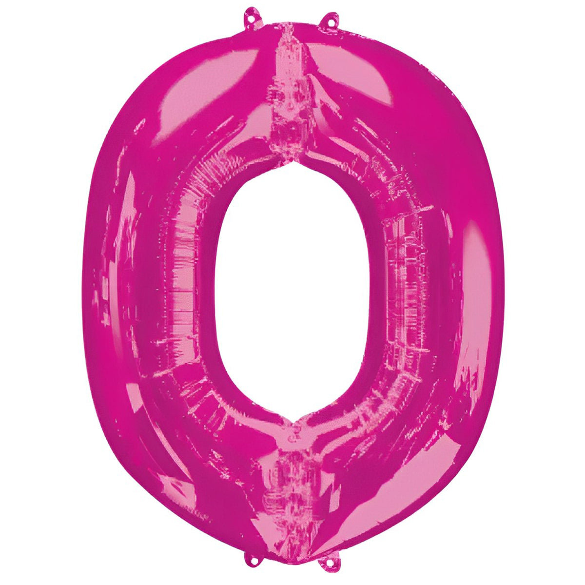 L34 NUMBER 0 PINK SUPERSHAPE BALLOON
