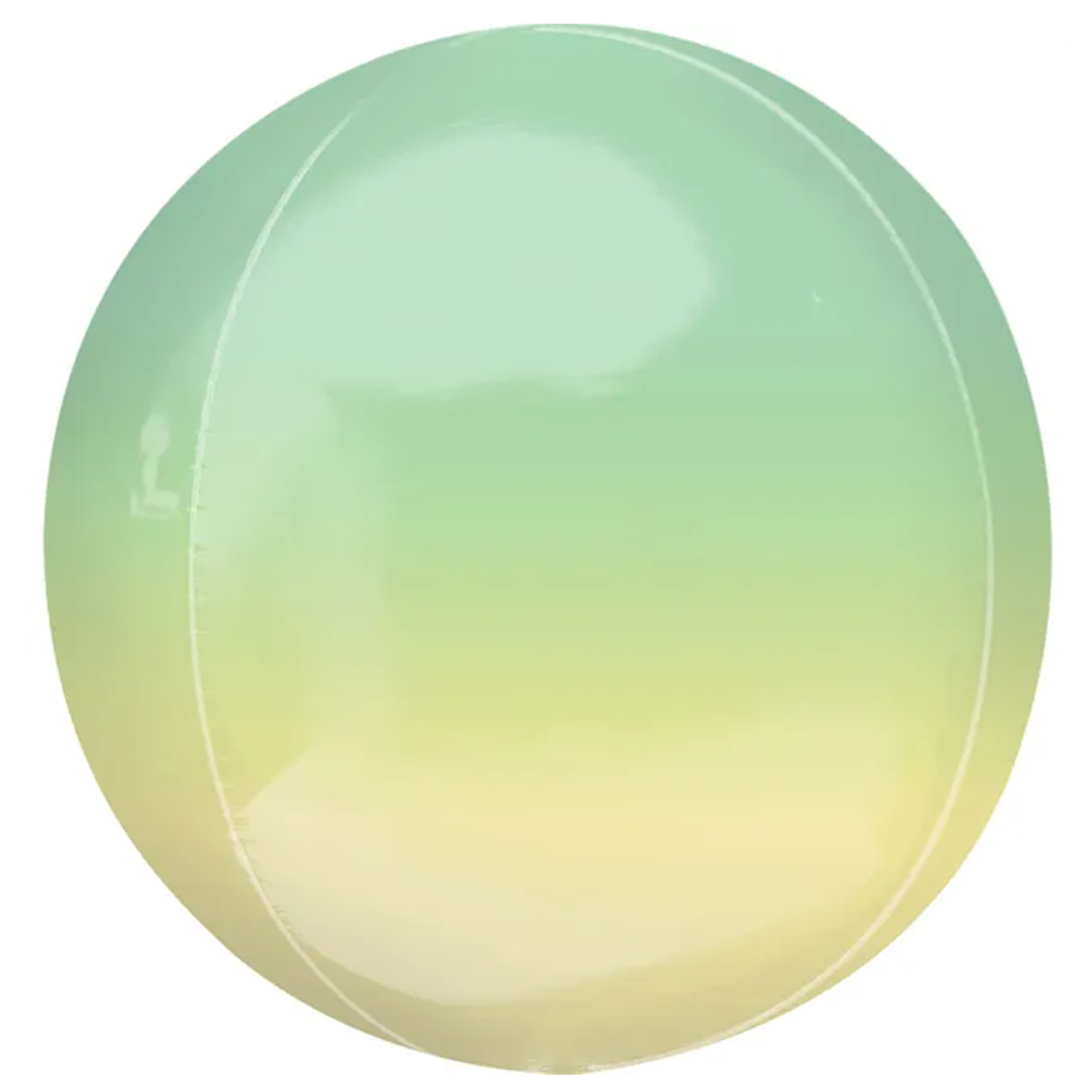 G20 YELLOW &amp; GREEN OMBRE ORBZ FOIL BALLOON
