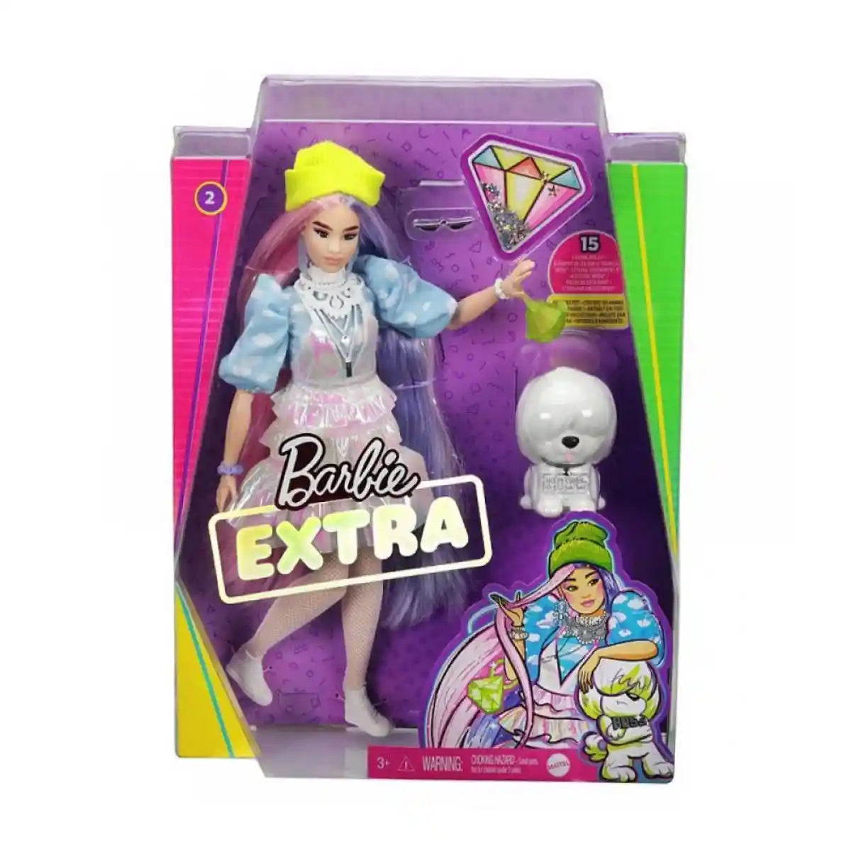 Barbie Fashionistas Extra Doll-Beanie