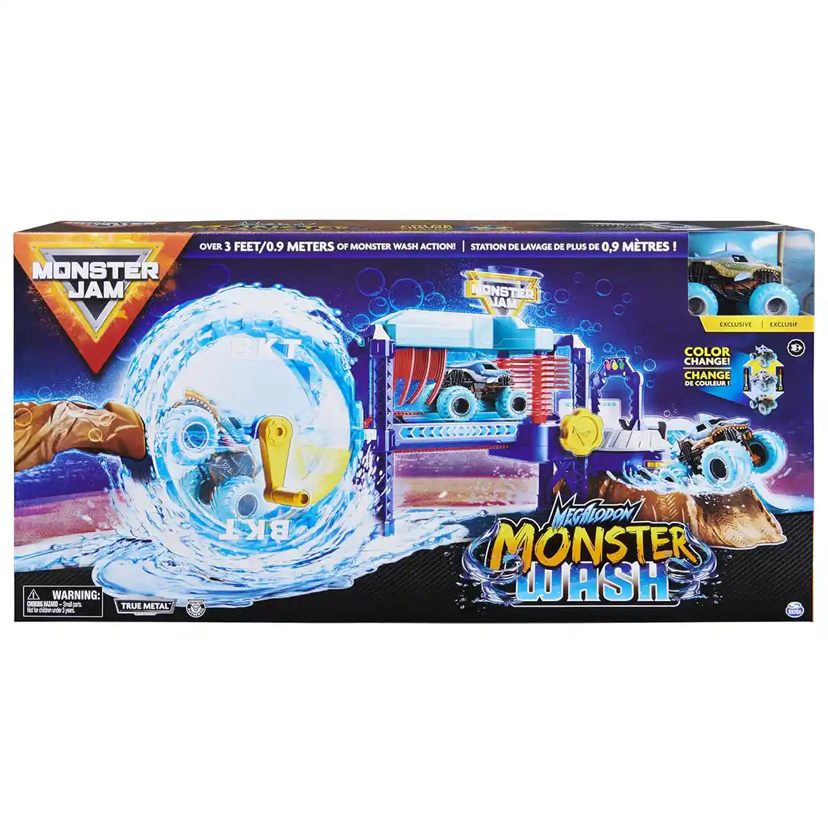 Monster Jam 1:64 Power Wash Playset