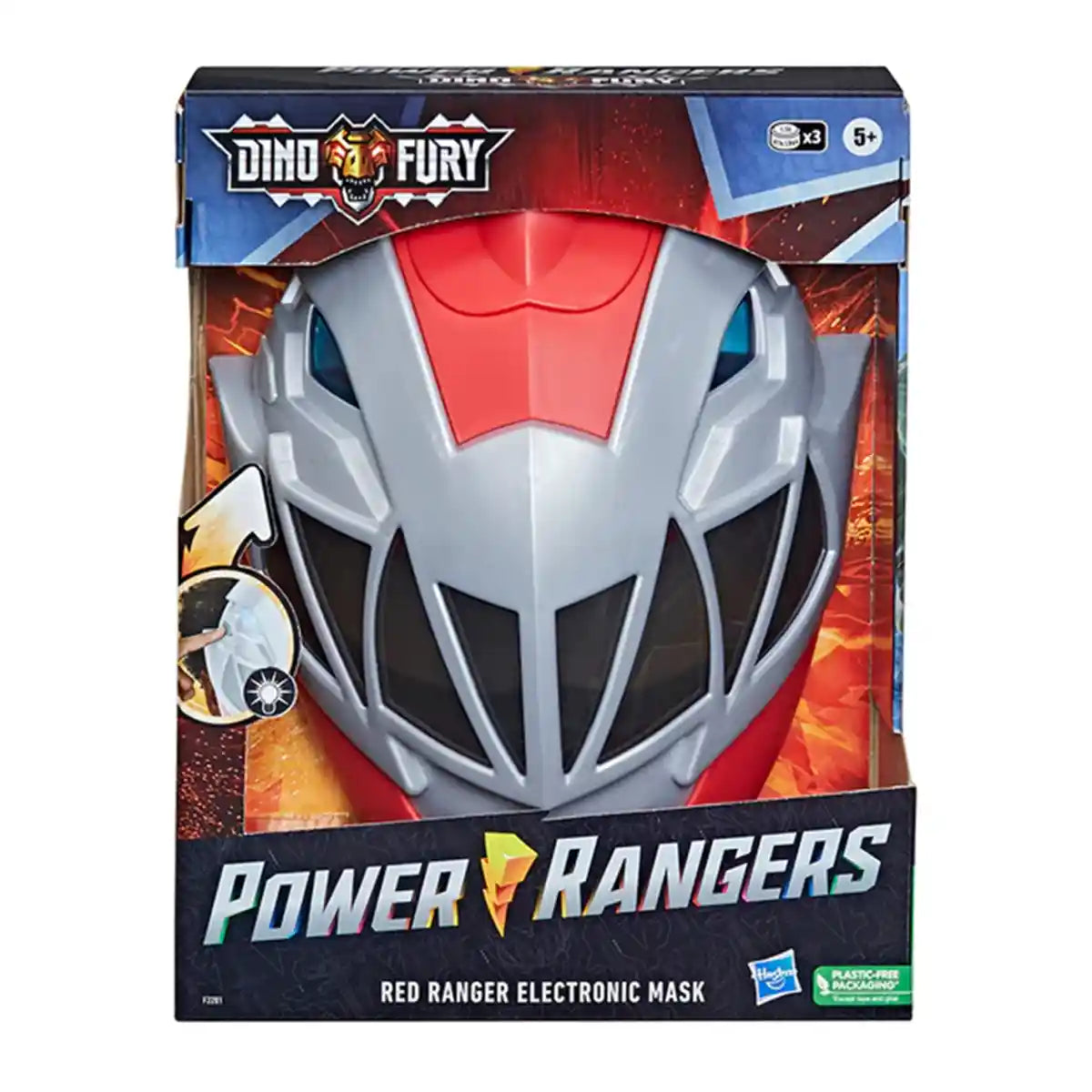 Prg Dnf Red Ranger Electronic Mask