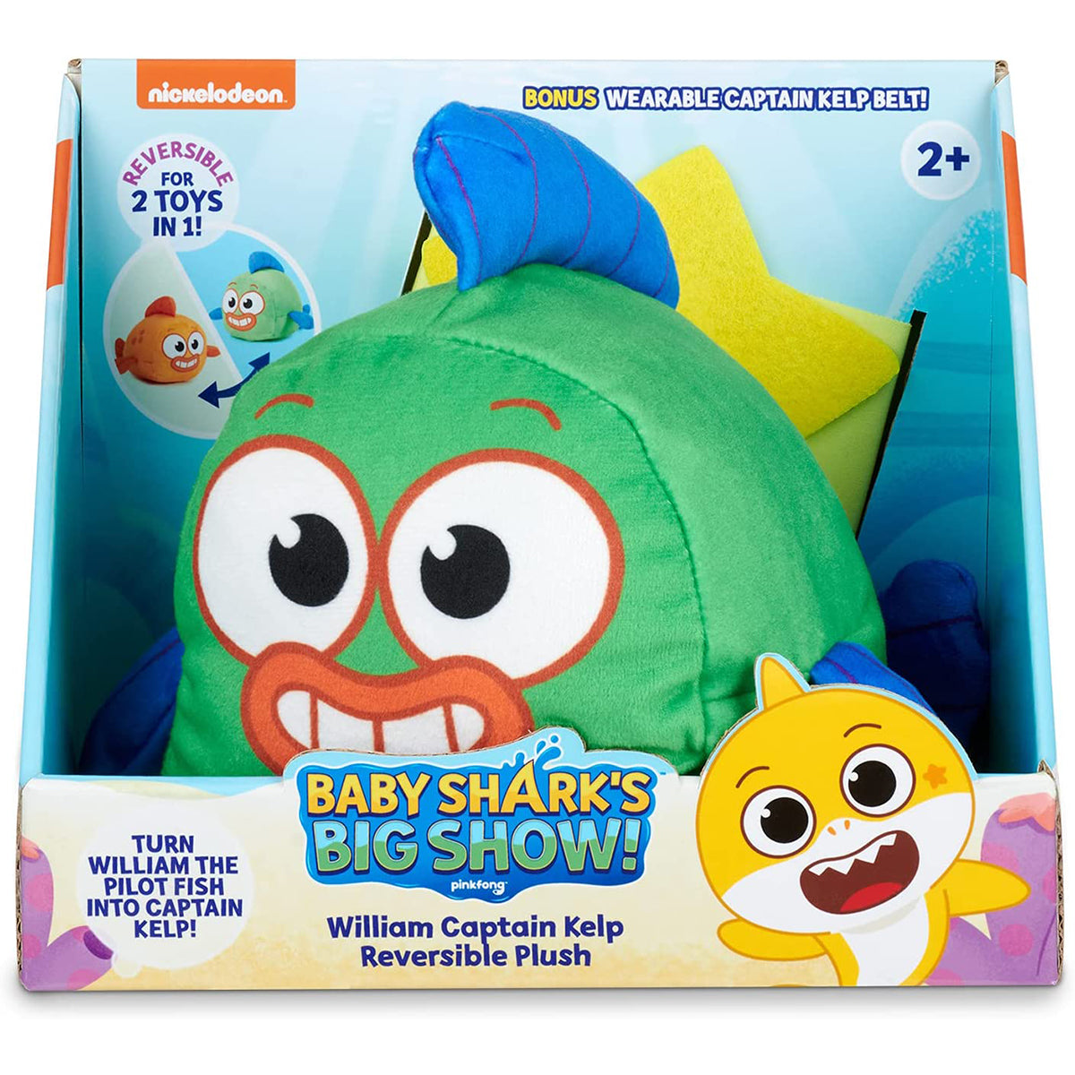 Baby Shark BSR vesible Plush Wllim Captain Kelp