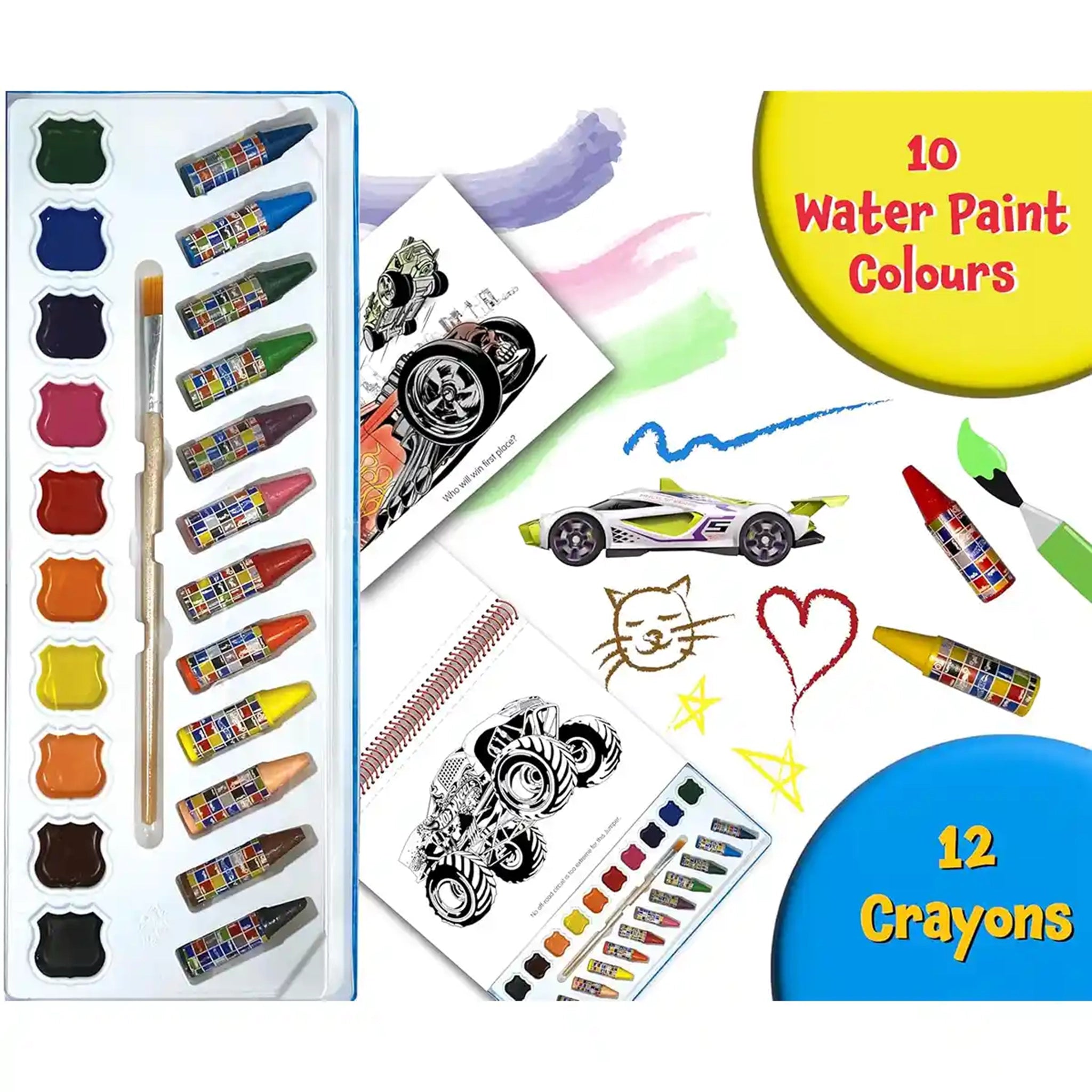 MATTEL HOT WHEELS DELUXE POSTER PAINT & COLOR