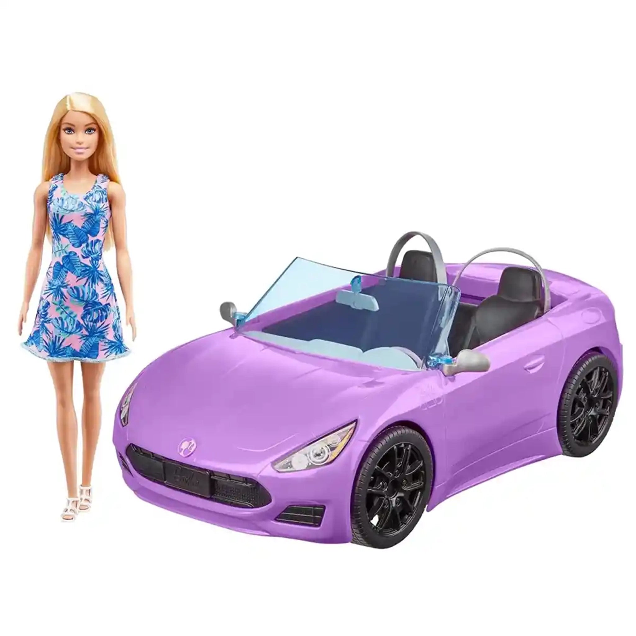 Barbie Glam Convertible Vehicle with Doll