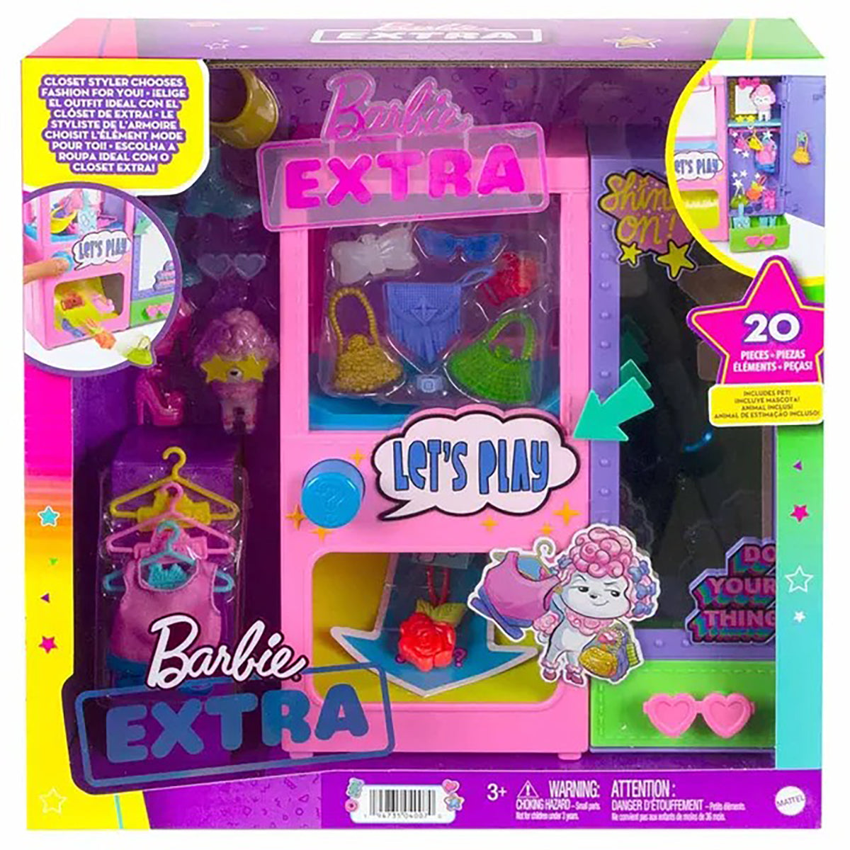 Barbie Extra Fashions Vending Machine Playset