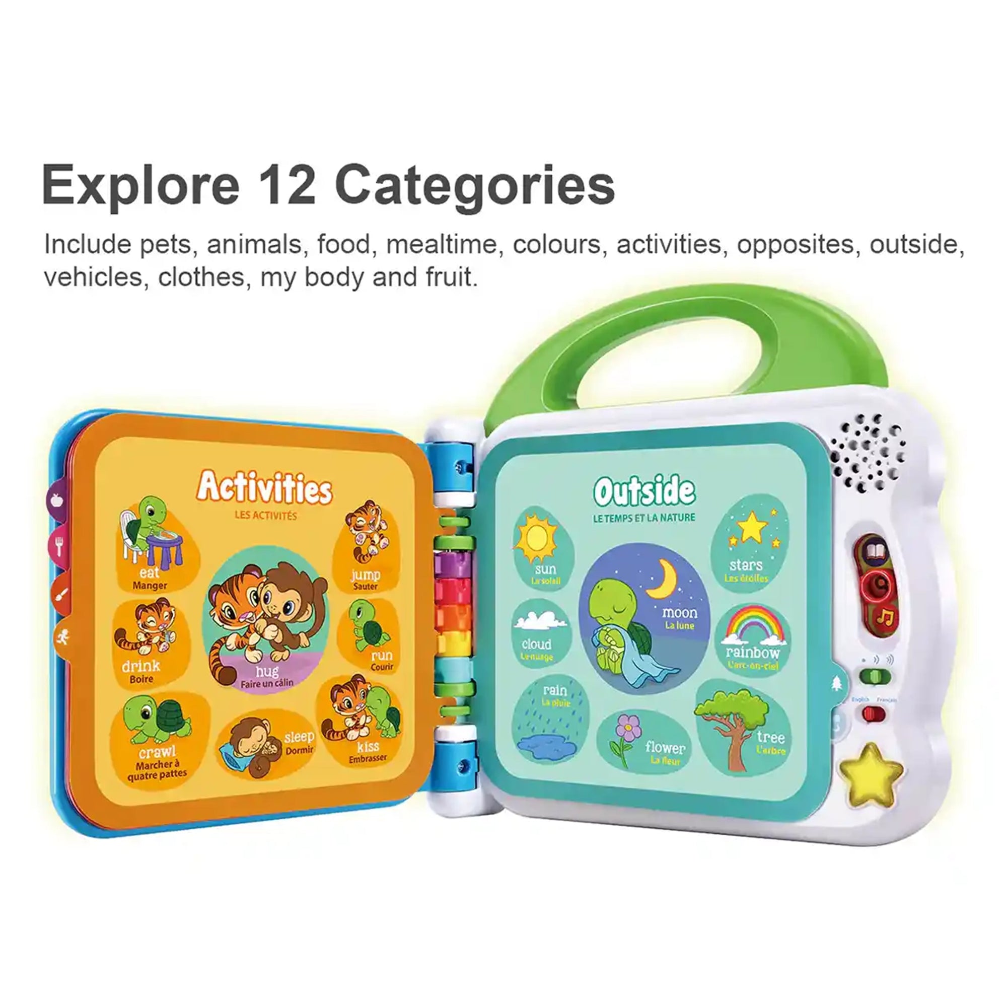 Leapfrog Learning friends 100 words book - UK + FR )