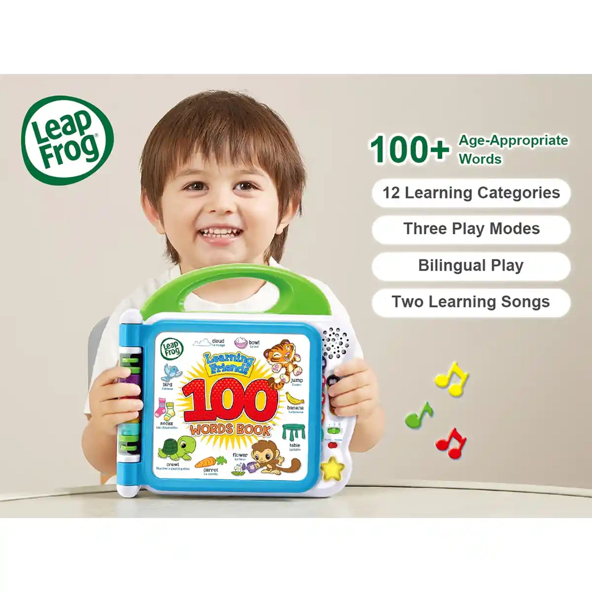 Leapfrog Learning friends 100 words book - UK + FR )