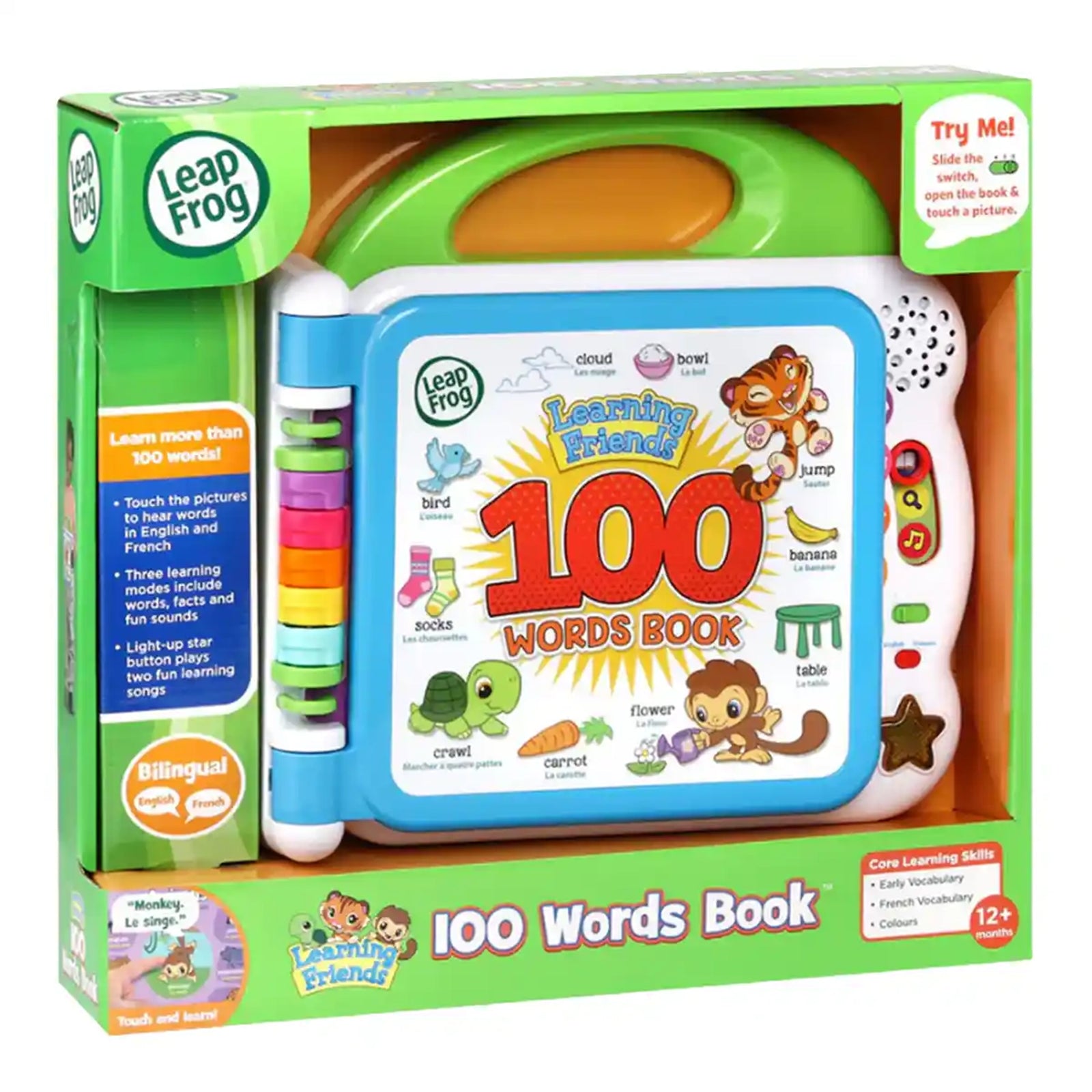 Leapfrog Learning friends 100 words book - UK + FR )