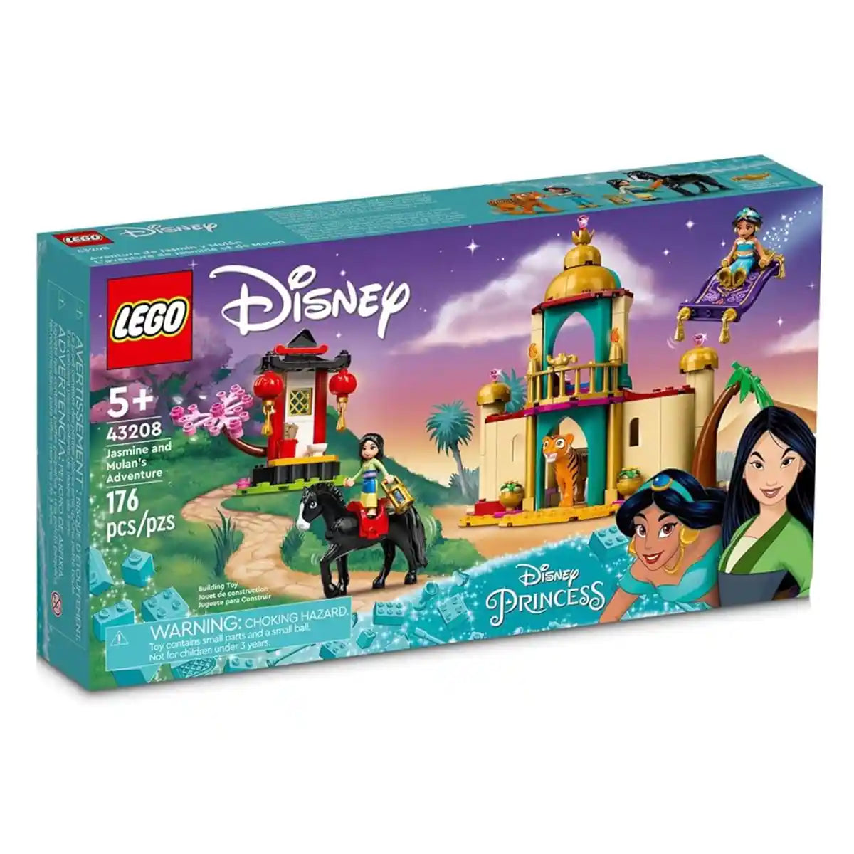 LEGO Disney Jasmine and Mulanâ€™s Adventure 43208 Building Kit (176 Pieces)