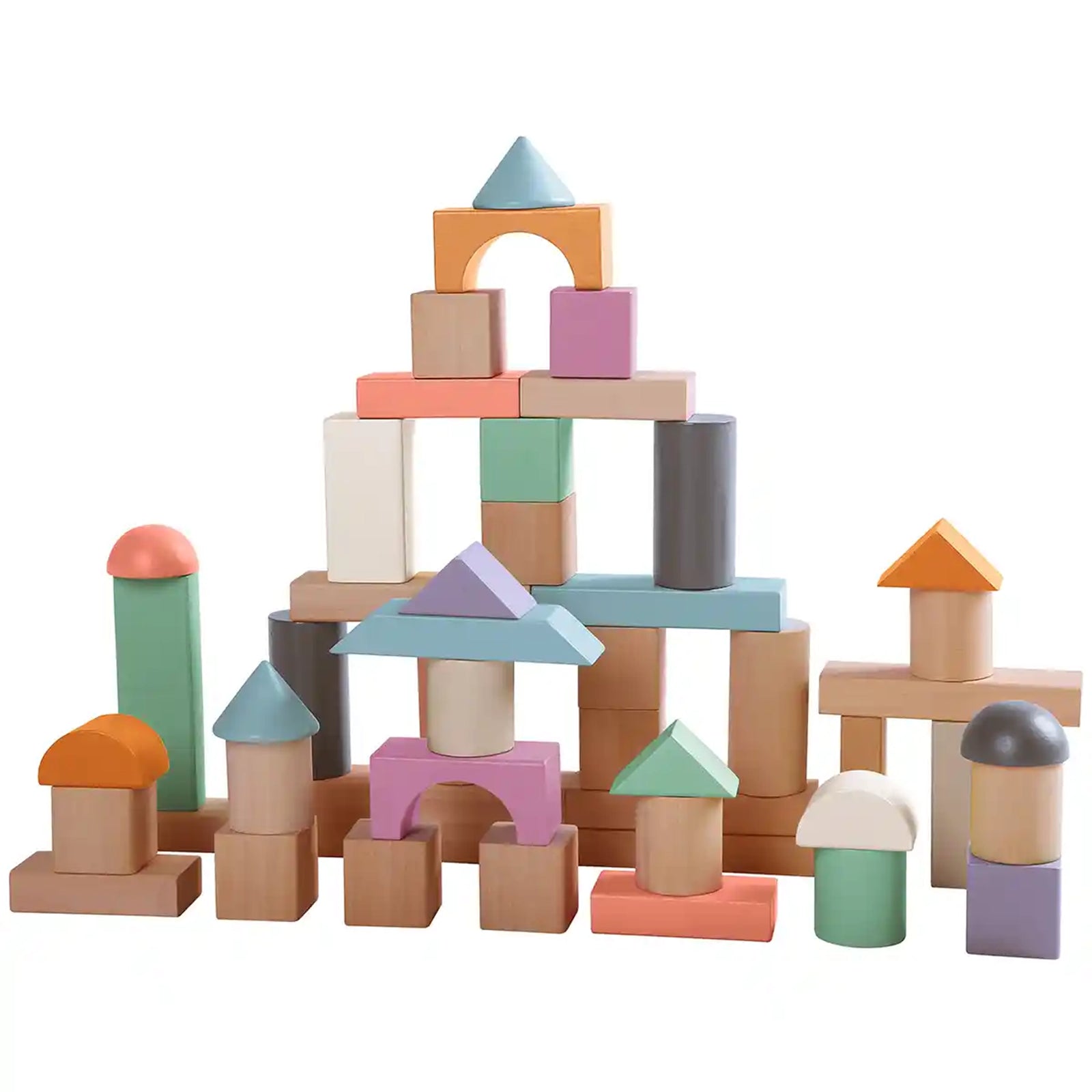 Edufun 50pc wooden blocks