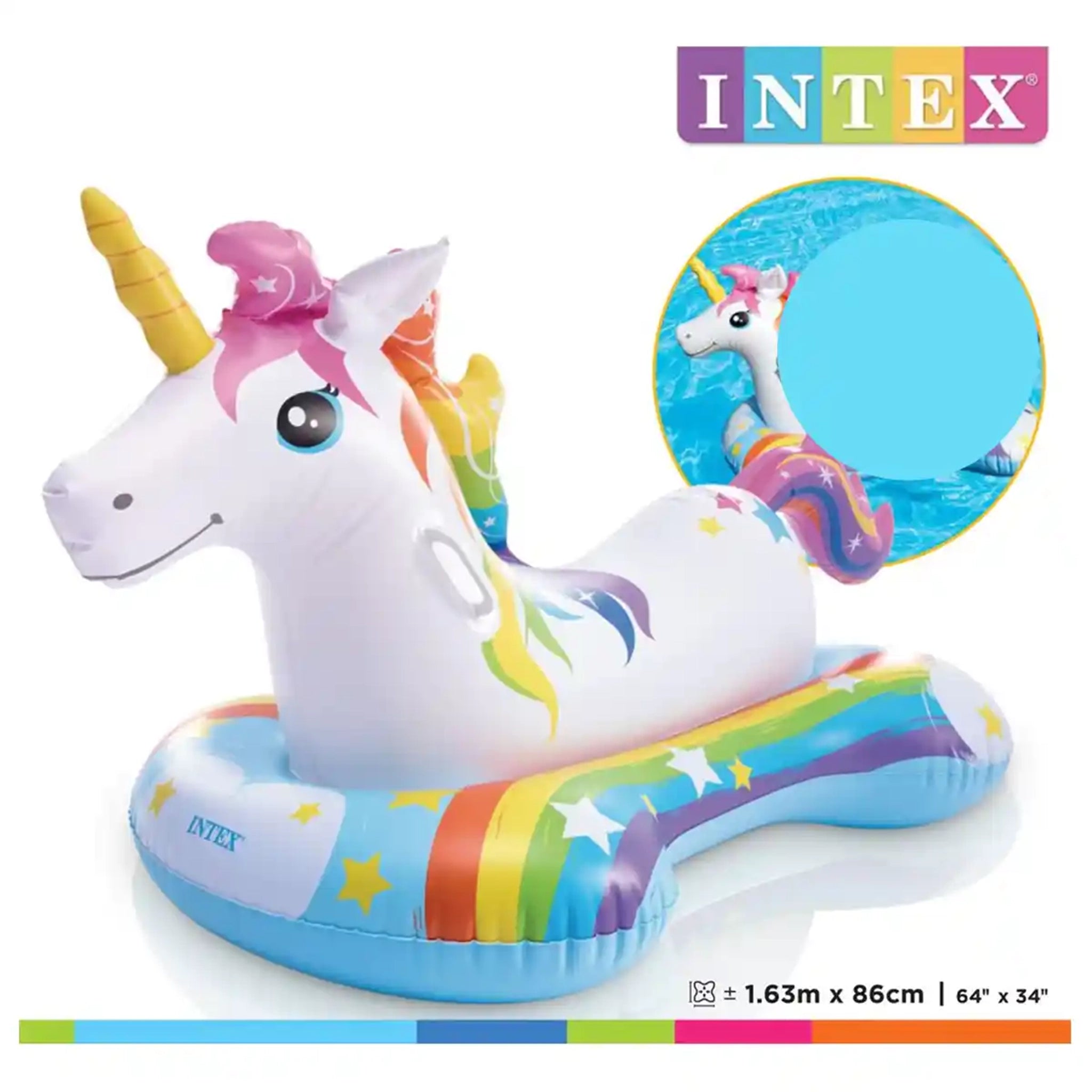 INTEX UNICORN RIDE-ON, Ages 3+ 42157552